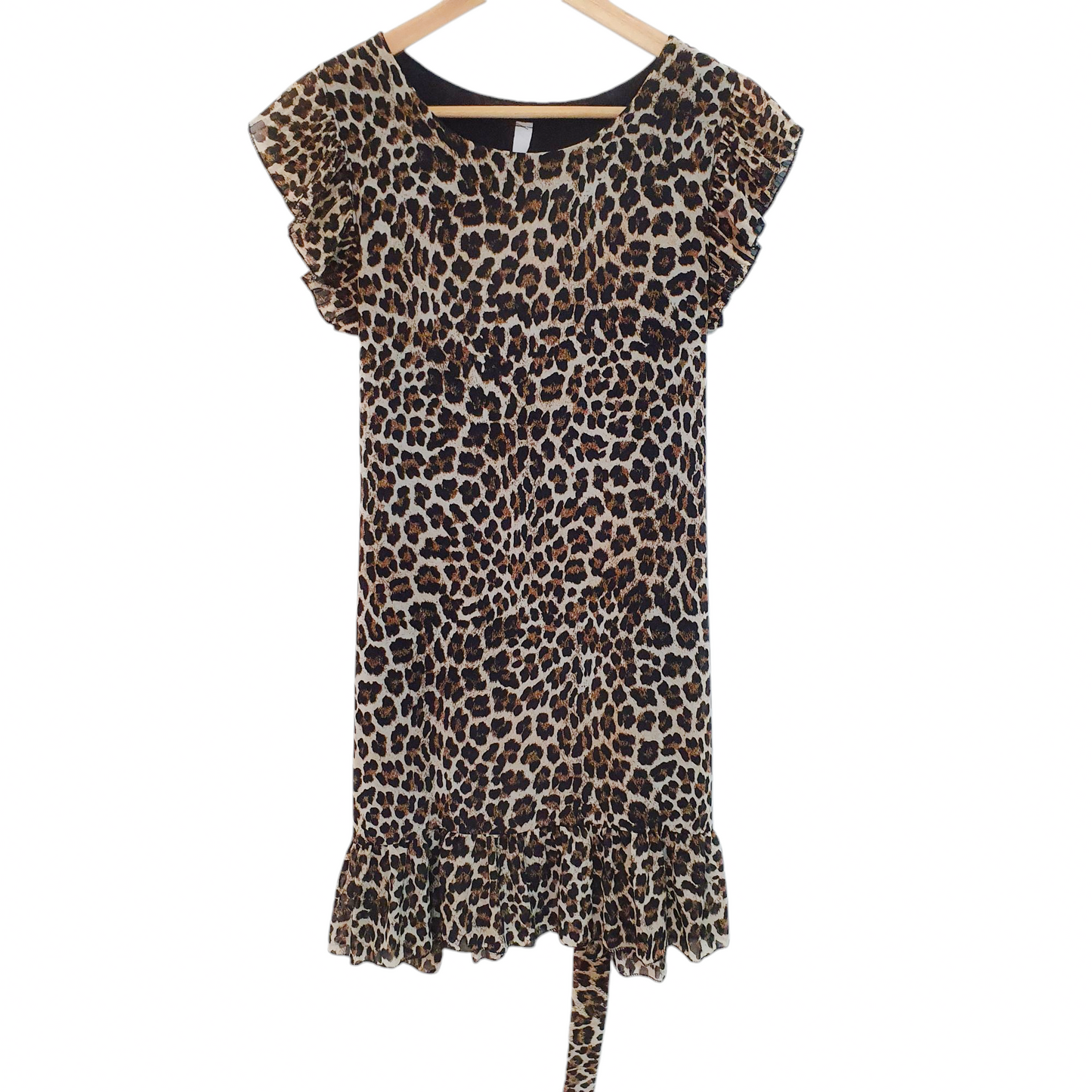 Italian style שמלה מנומרת לאישה מידה S