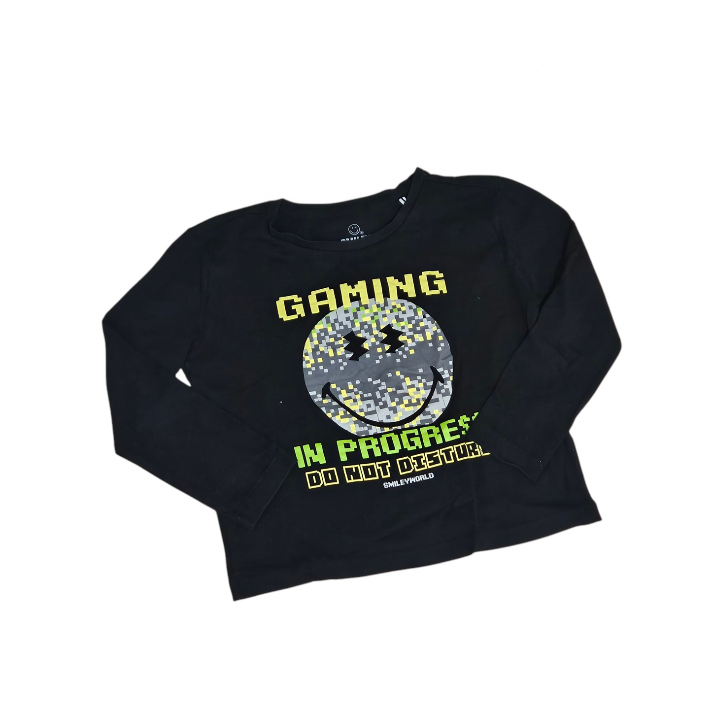 Smiley חולצה ארוכה דקה לילדים גיל 4