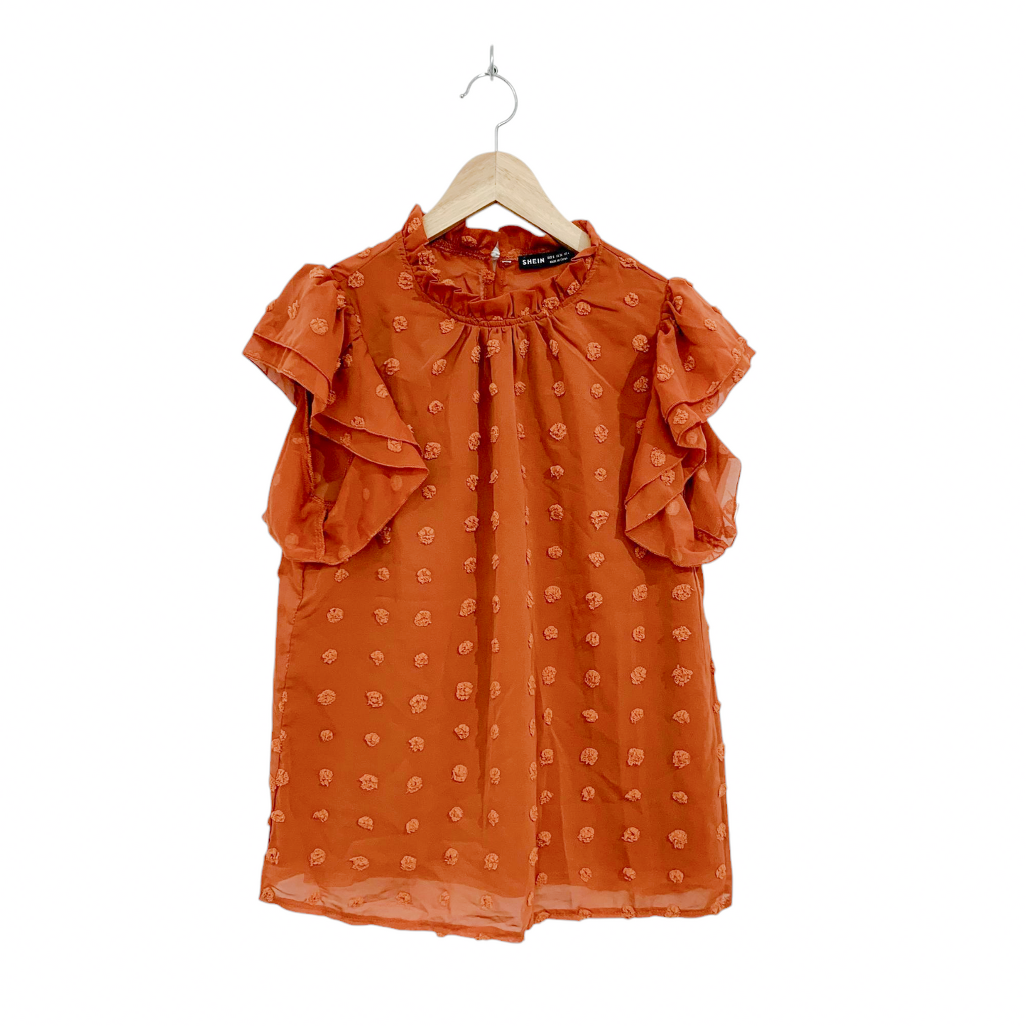 Shein חולצה קצרה מעוצבת לאישה מידה S