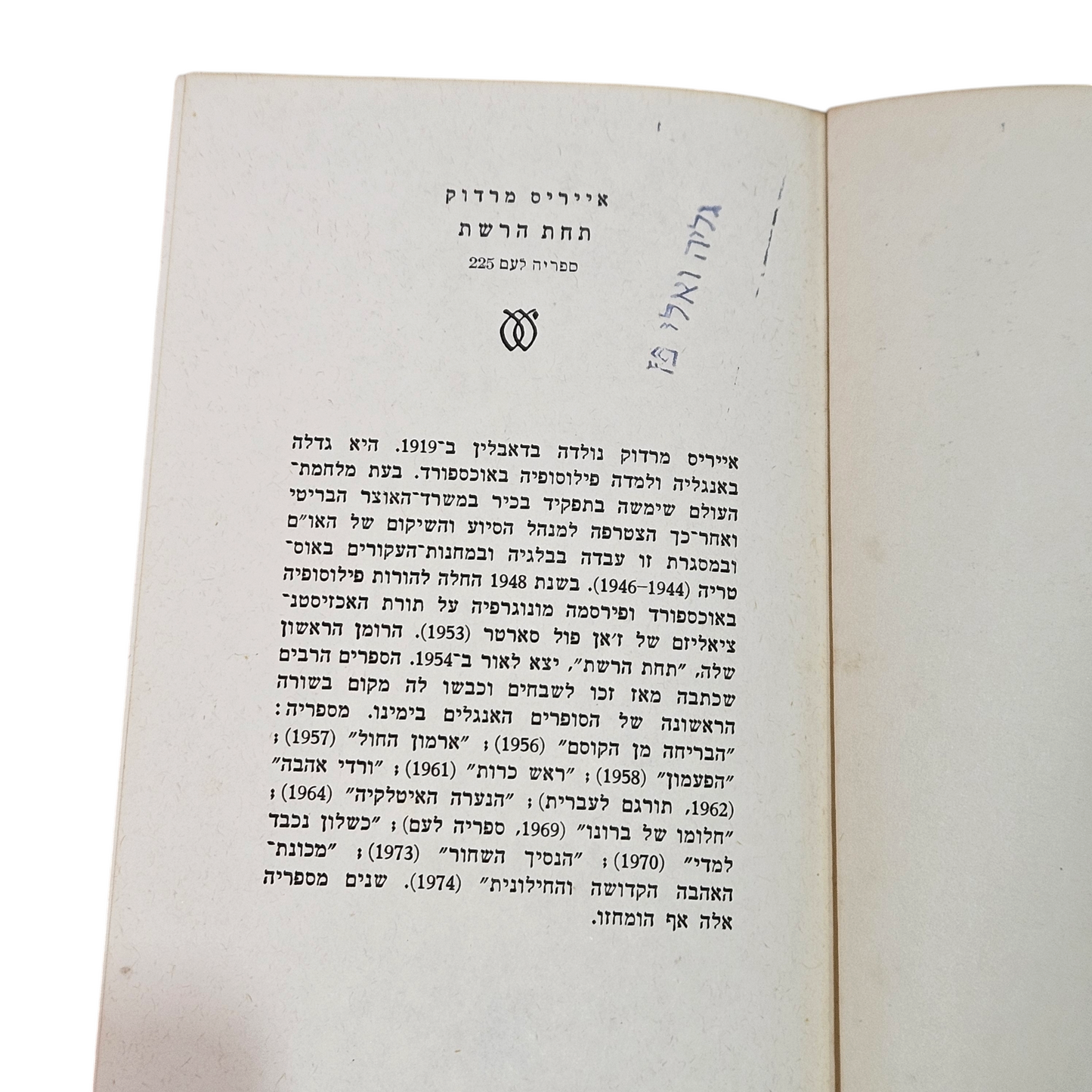 תחת הרשת - אייריס מרדוק