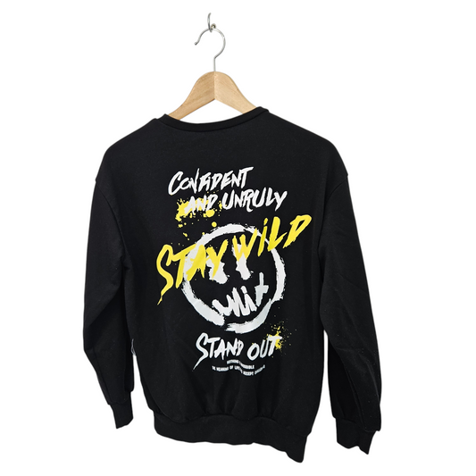 Shein חולצה יוניסקס ארוכה לילדים גיל 13-14