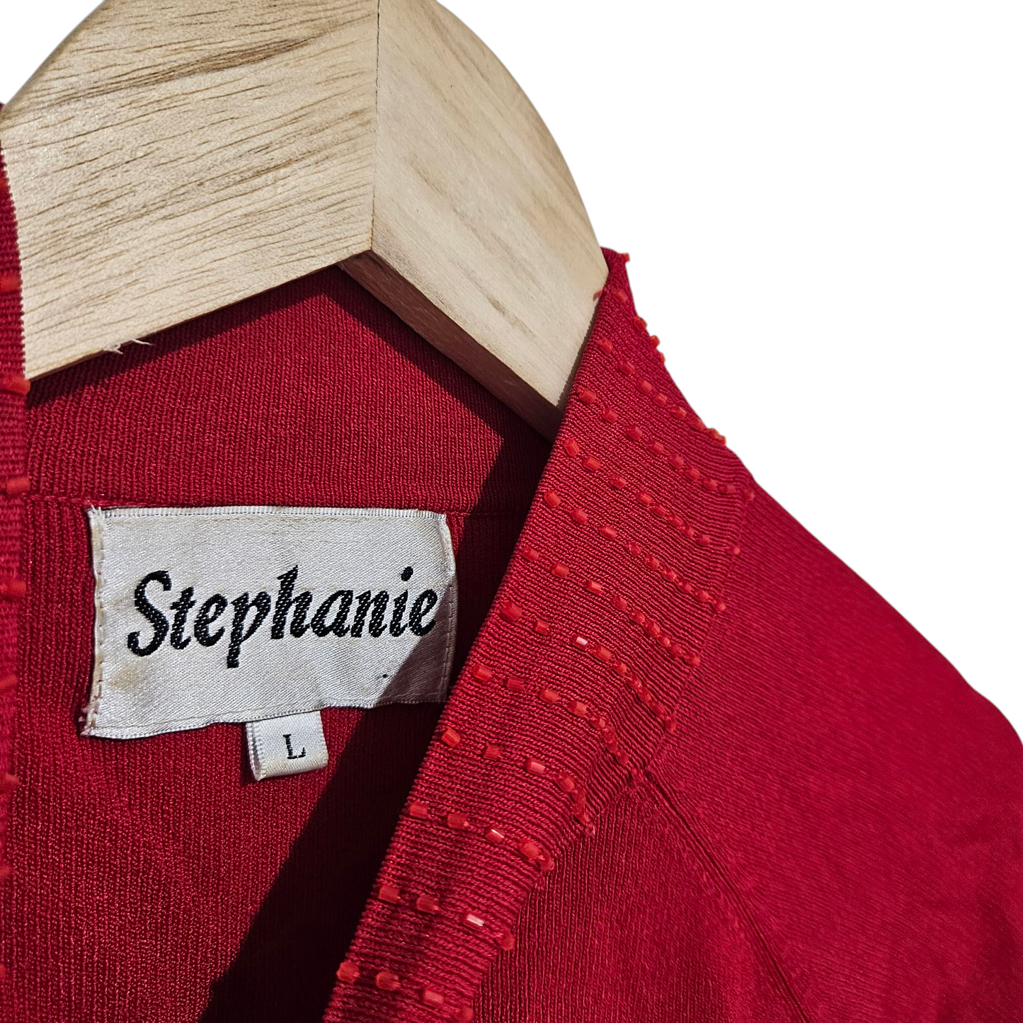 Stephanie חולצת סריג אדומה מידה L