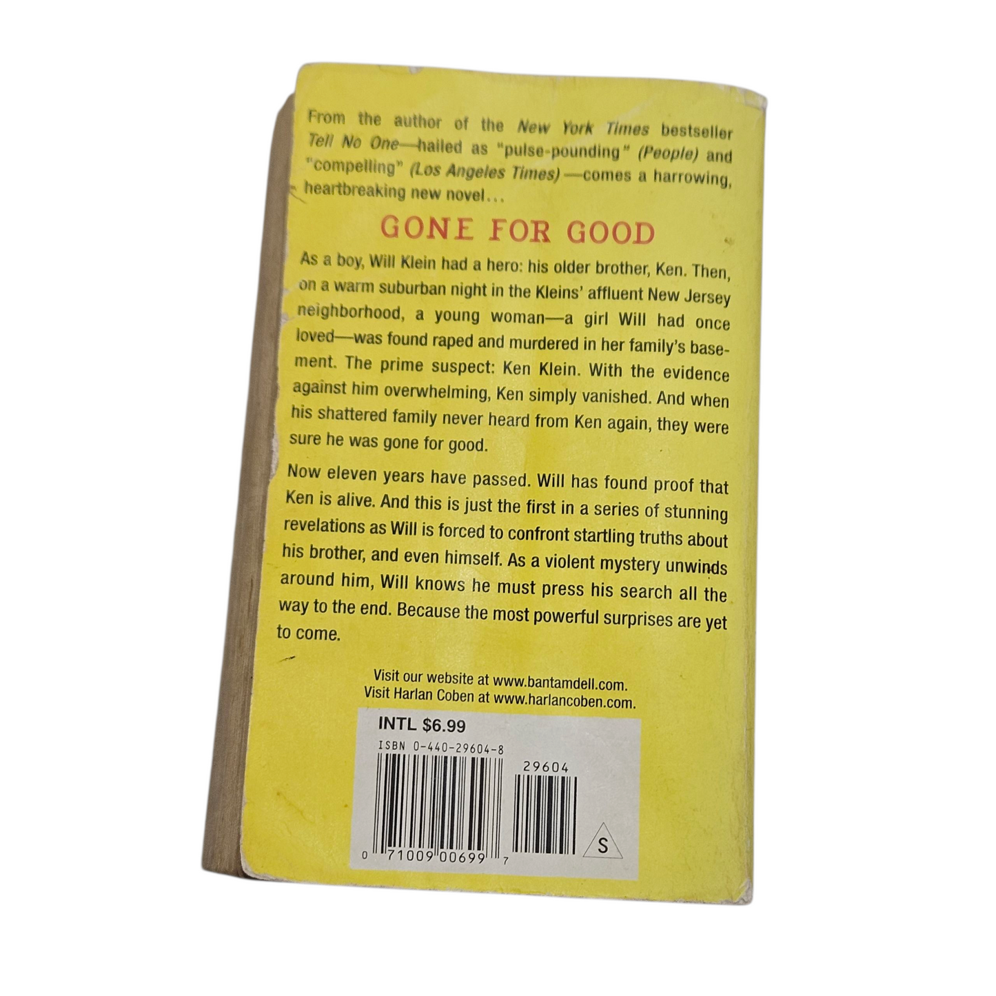 COBEN GONE FOR GOOD