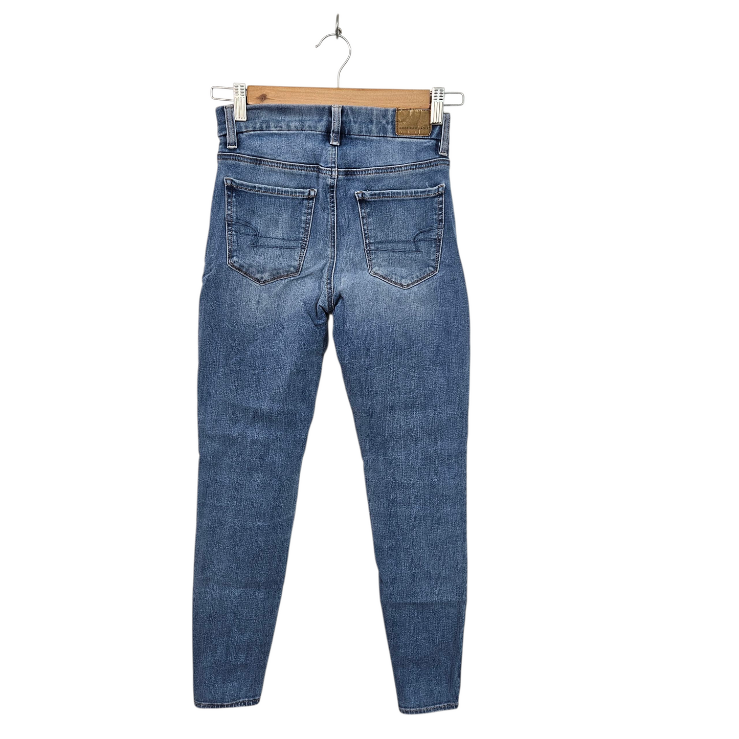 AMERICAN EAGLE ג'ינס לאישה מידה 00 / 30 / XXXS