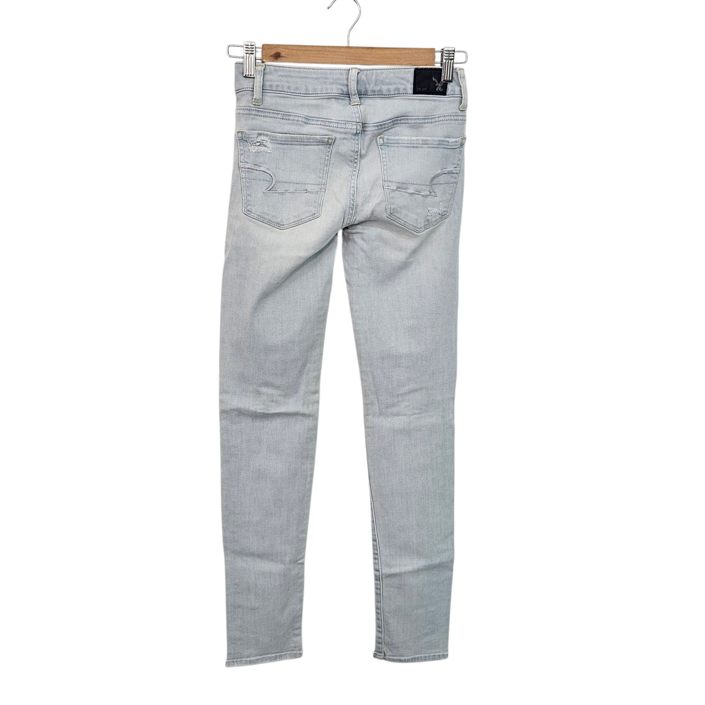 AMERICAN EAGLE ג'ינס לאישה מידה 00 / 30 / XXS