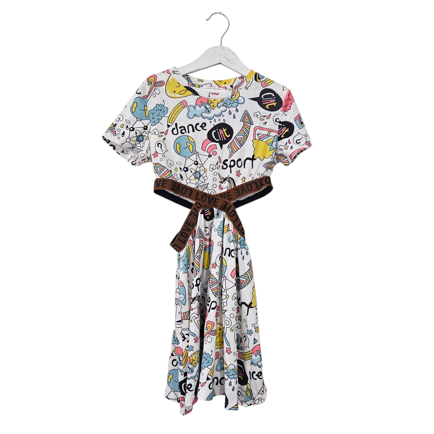 SHEIN שמלה מעוצבת לילדות גיל 8