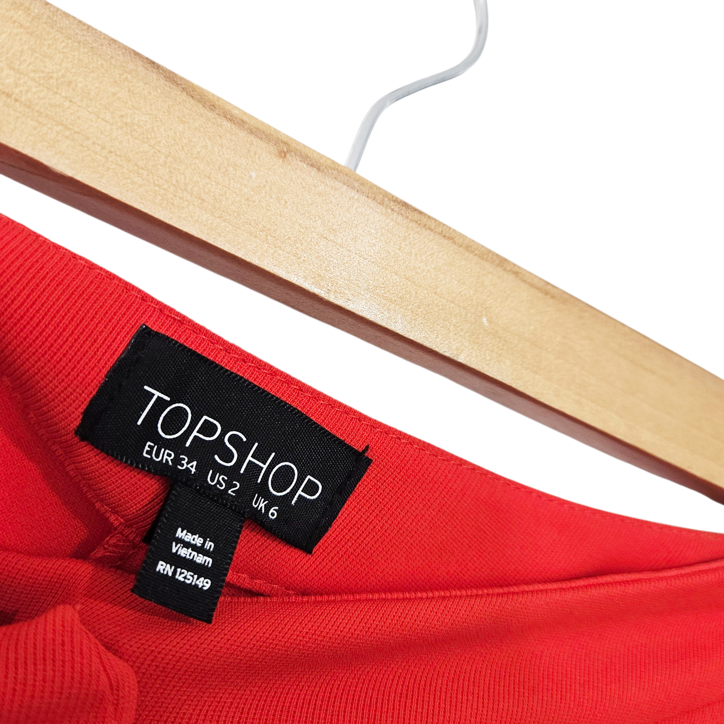 TOPSHOP מכנסיים אדומים לאישה מיד 34