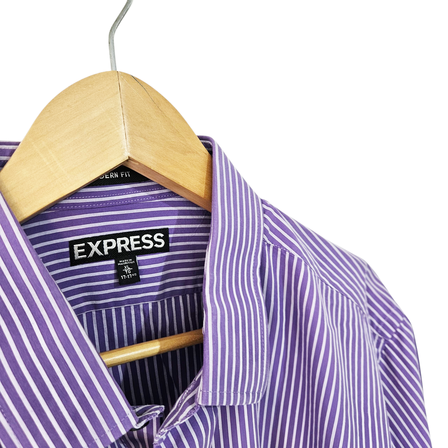 EXPRESS חולצה מכופתרת ארוכה לגבר מידה XL