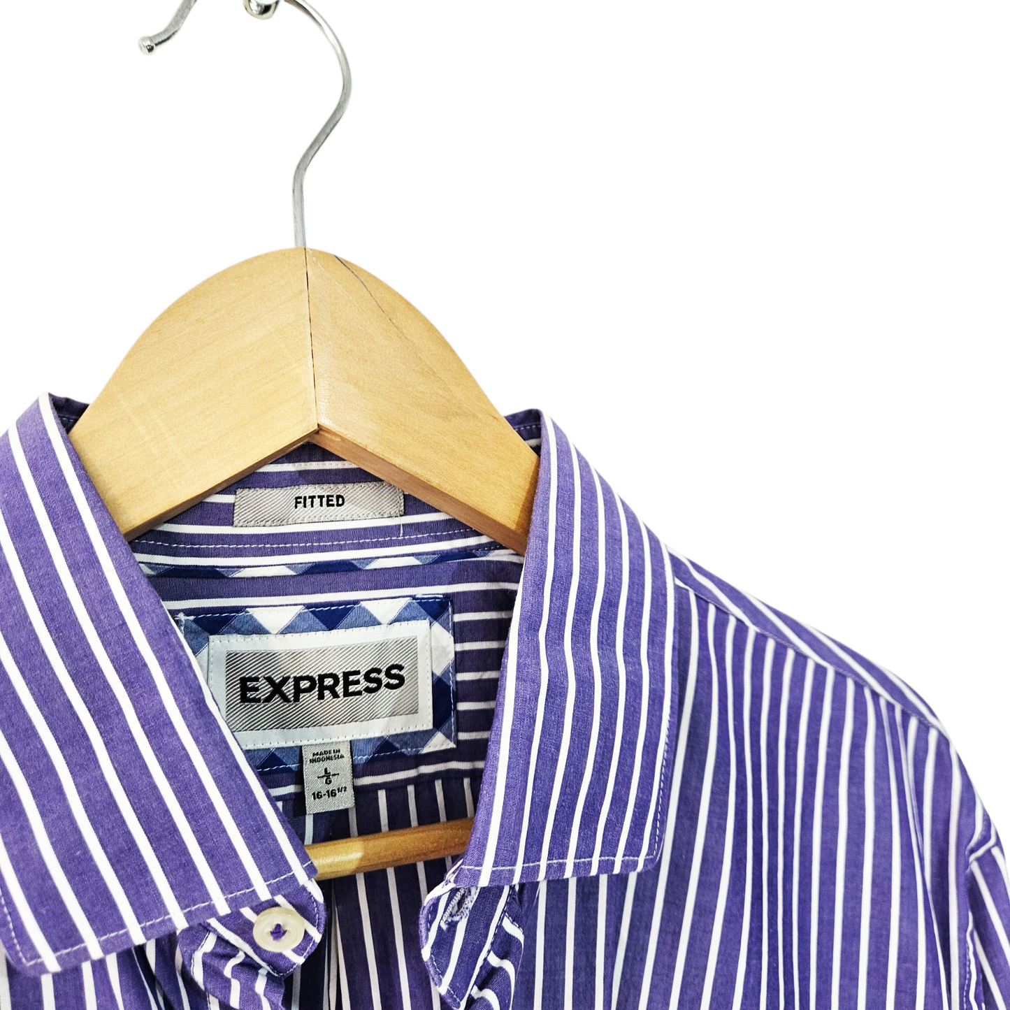 EXPRESS חולצה מכופתרת ארוכה לגבר מידה L