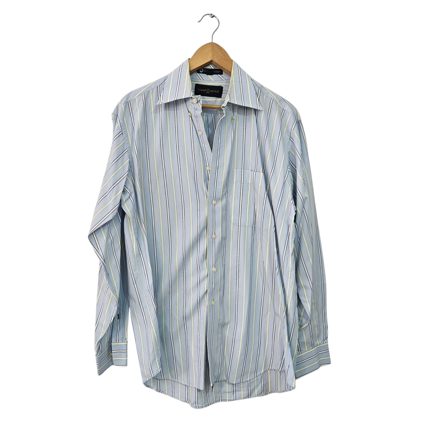 TOMMY HILFIGER חולצה ארוכה מכופתרת לגבר מידה 16 XL