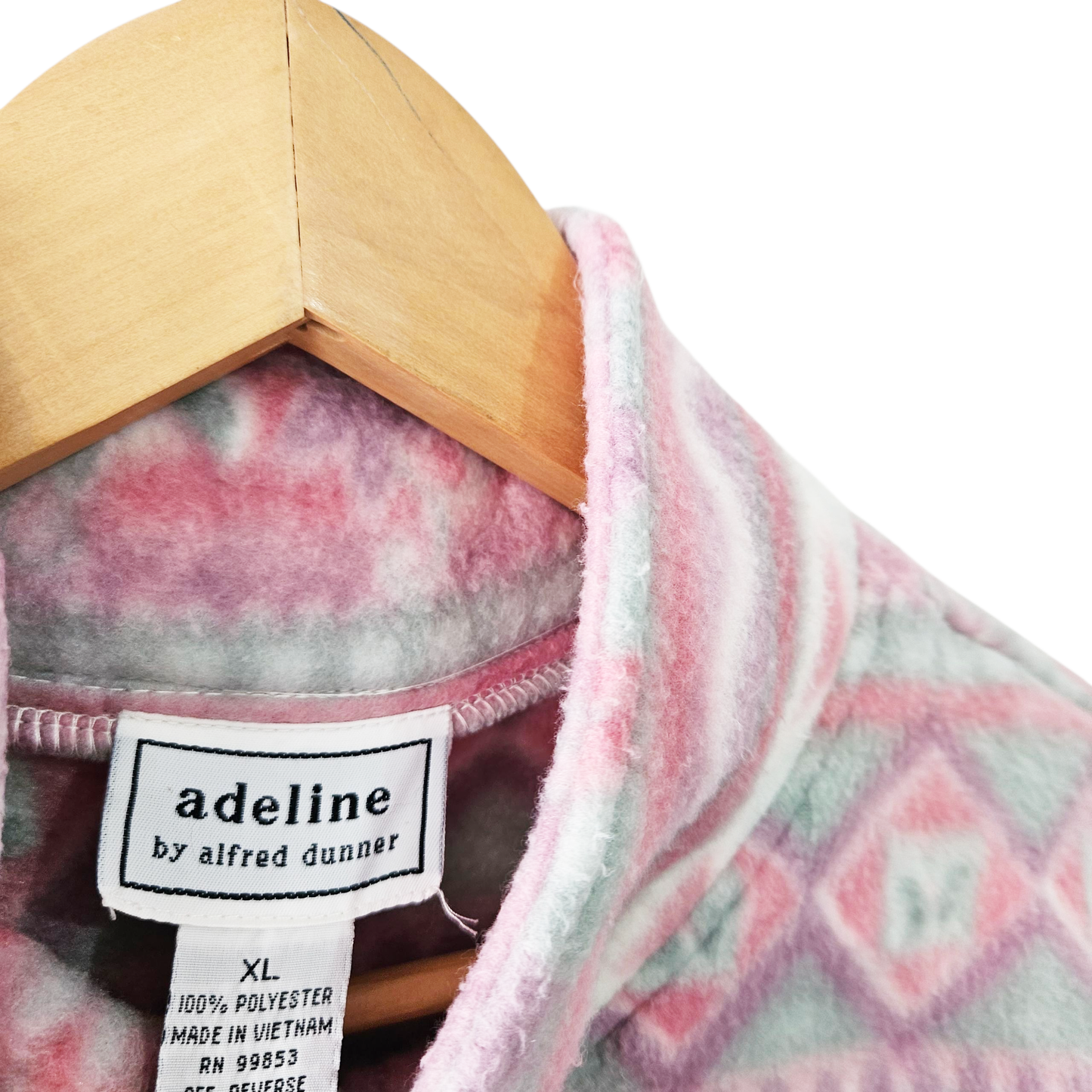 ADELINE by alfred dunner ג'קט פליז וינטג' לאישה מידה XL