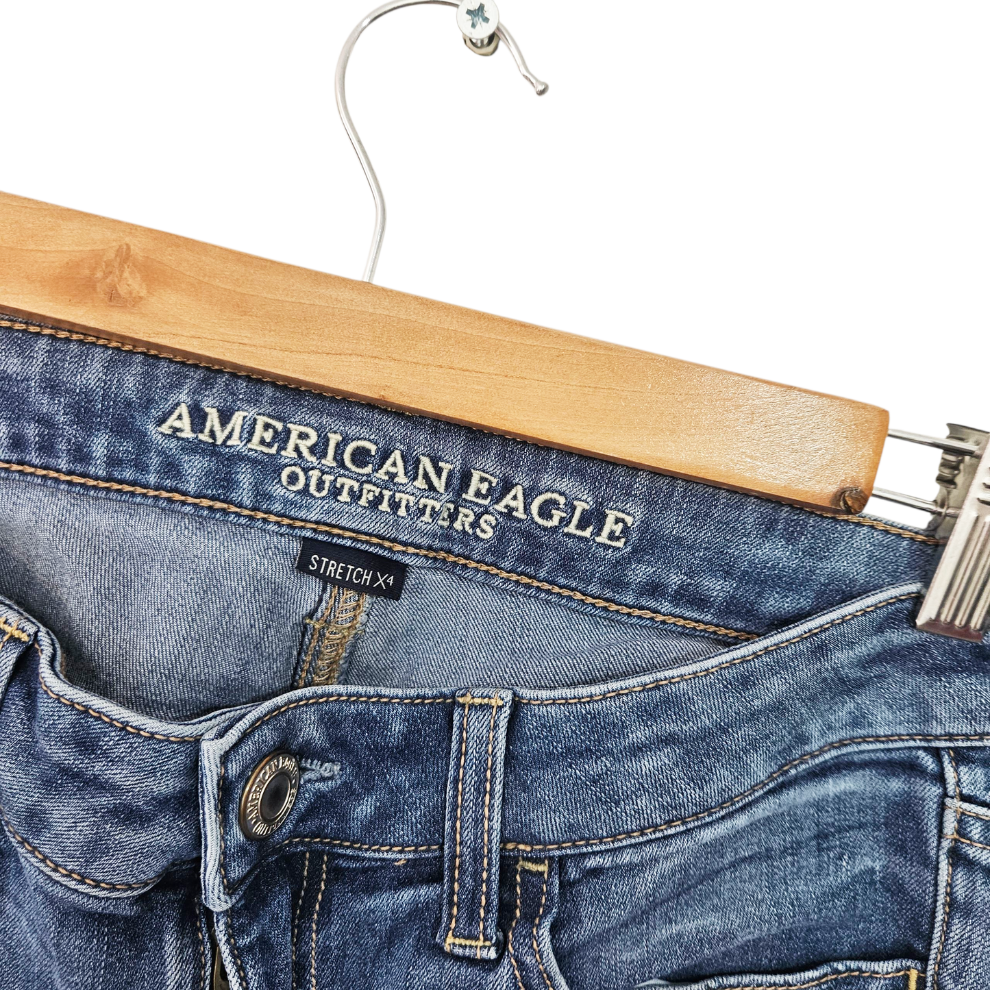 AMERICAN EAGLE ג'ינס סקיני סטרץ' לאישה מידה 38