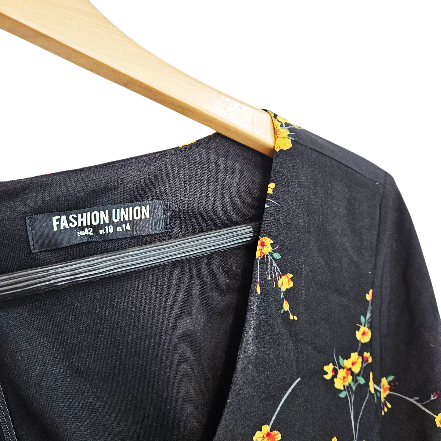 FASHION UNION שמלה פרחונית לאישה מידה 42