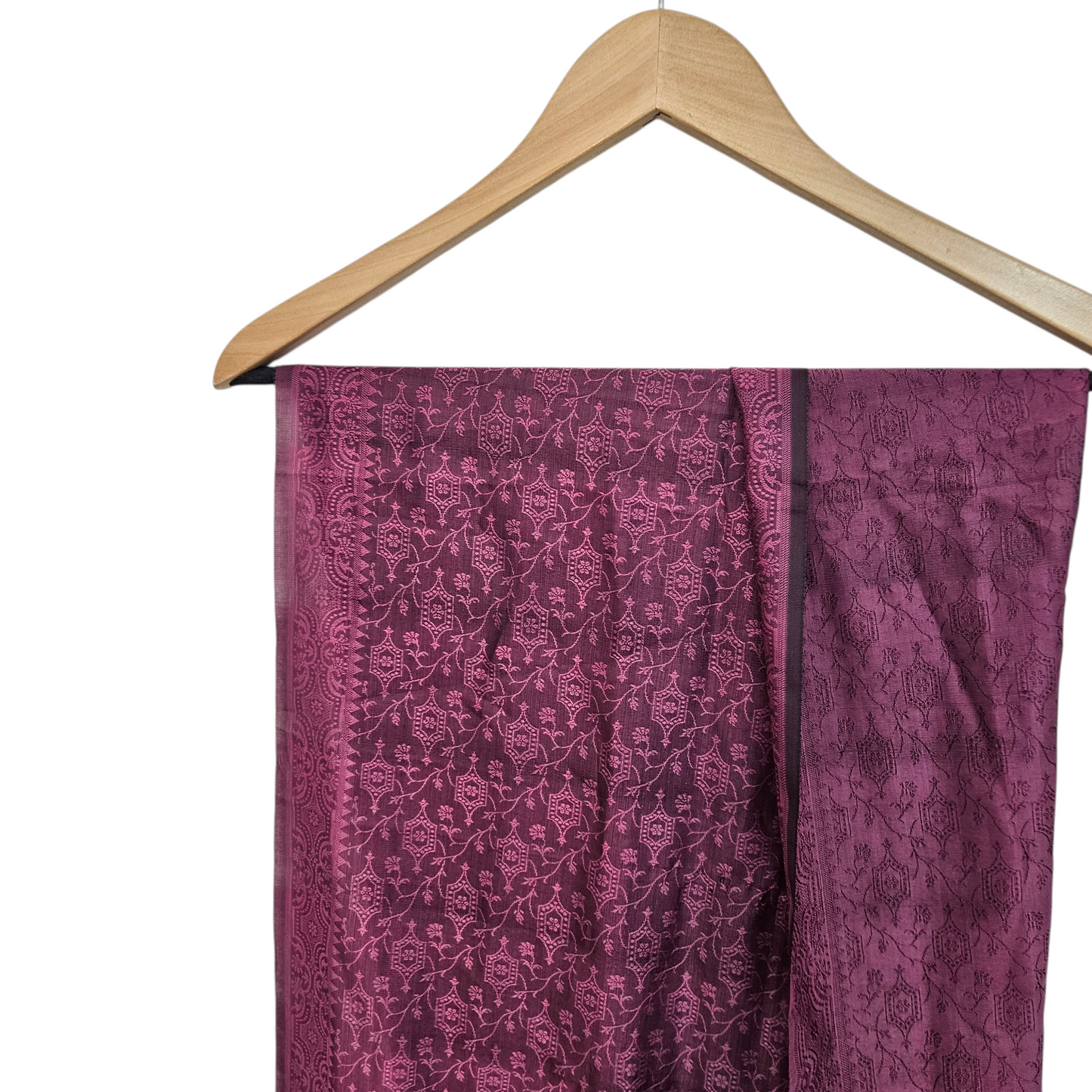 צעיף אתני בורדו דק