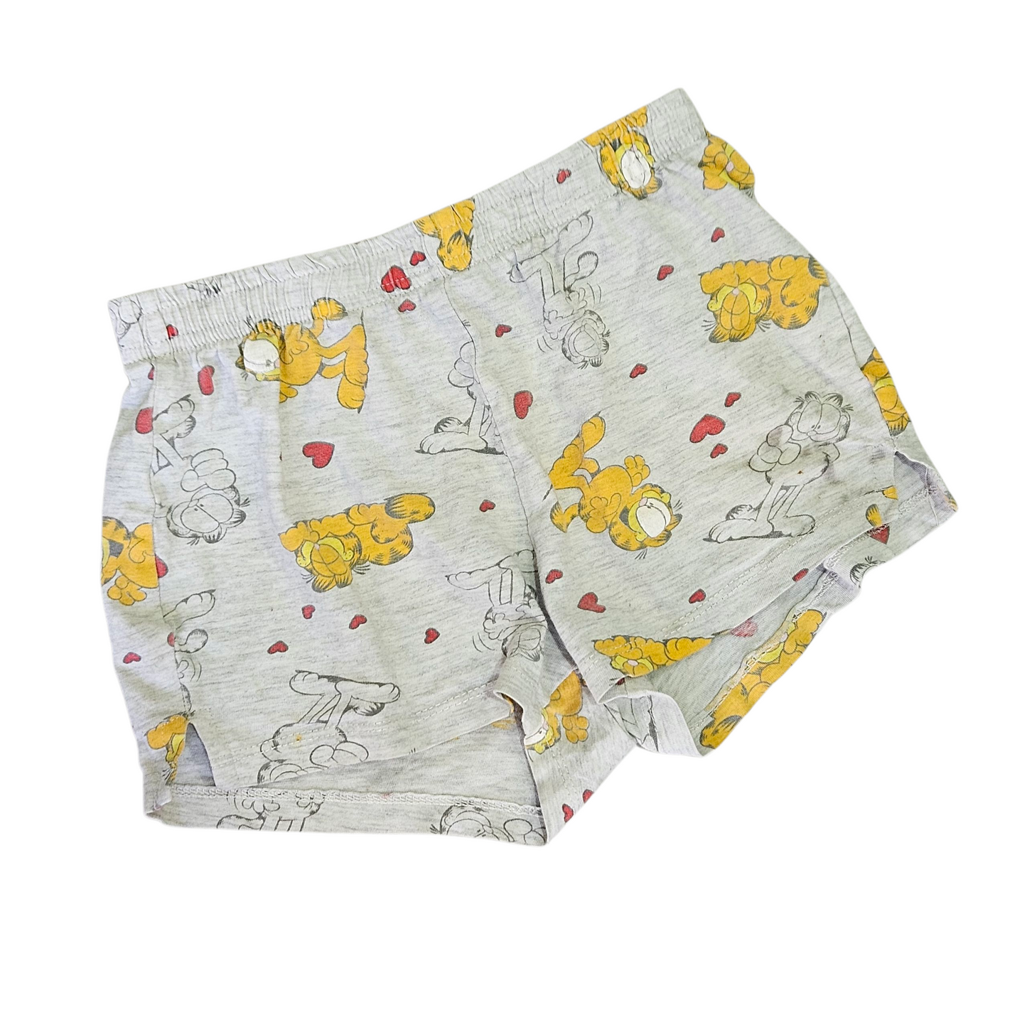 GARFIELD מכנסי פיג'מה קצרים לילדות גיל 7-8