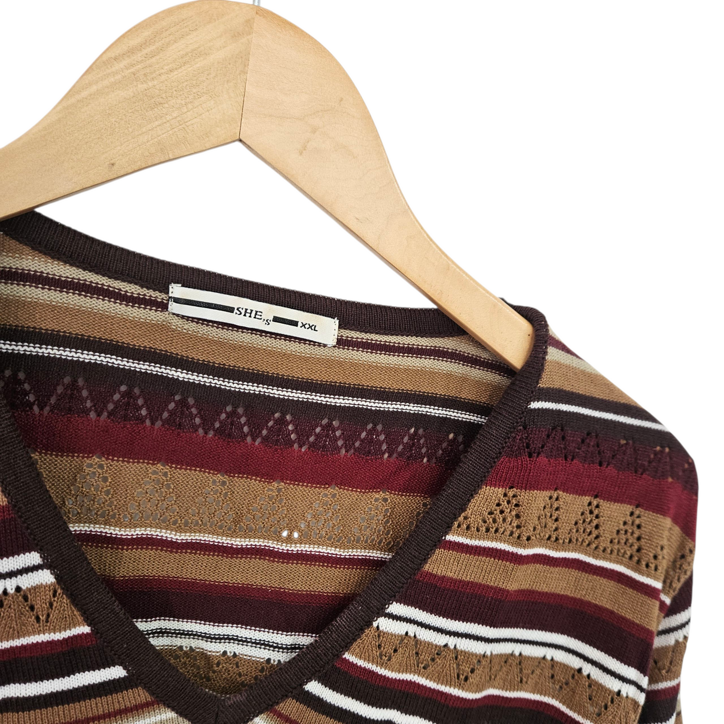 SHE'S חולצה ארוכה וינטג' לאישה מידה XXL