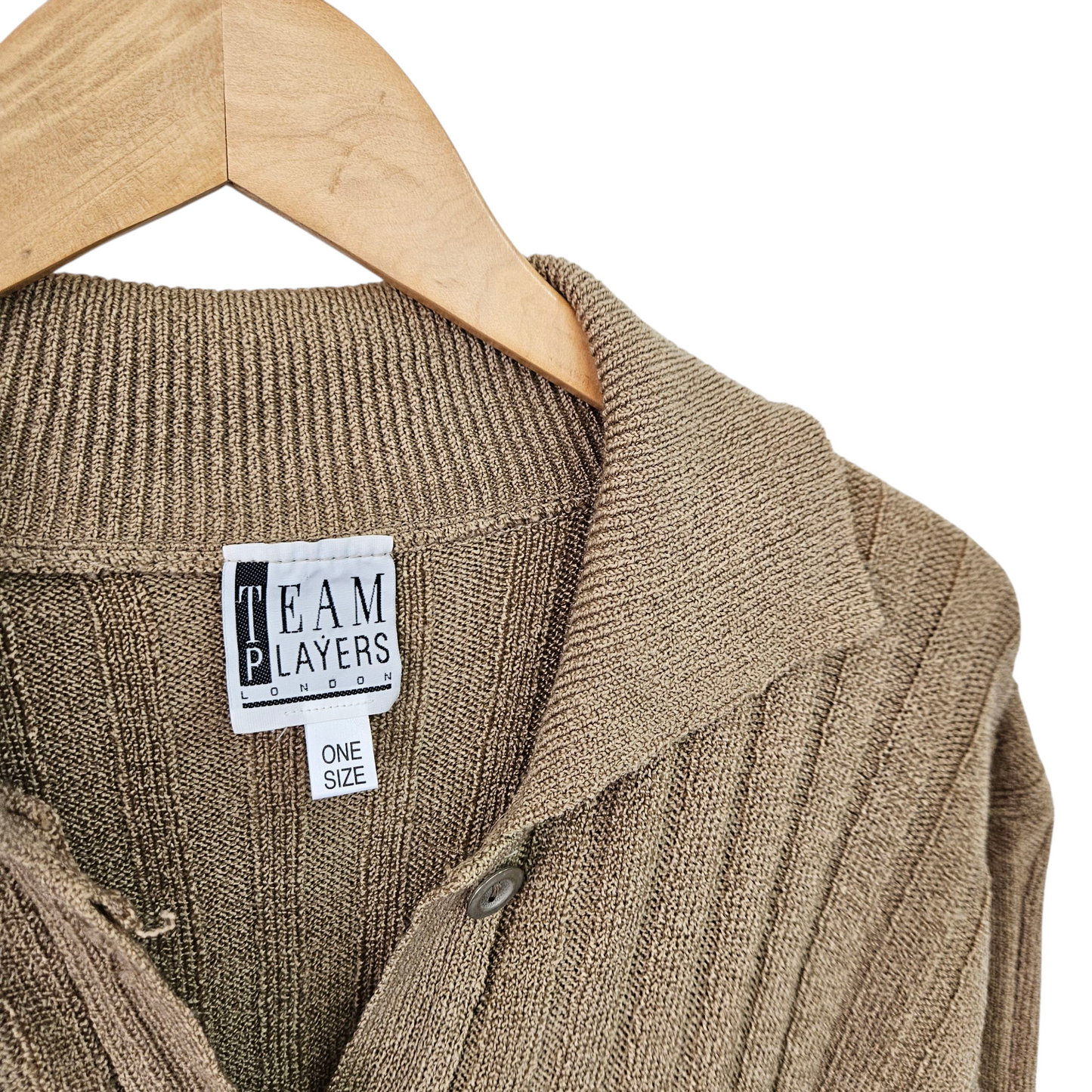 TEAM PLAYERS חולצת וינטג' סריג לאישה מידה L