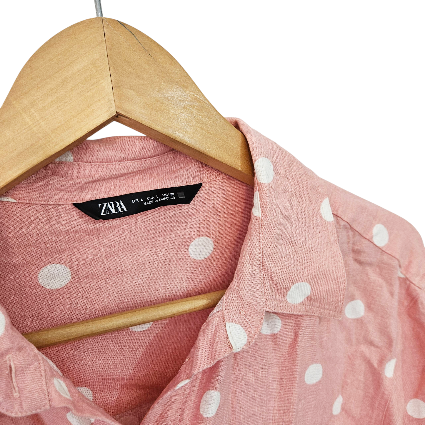 ZARA חולצה מכופתרת לאישה מידה L