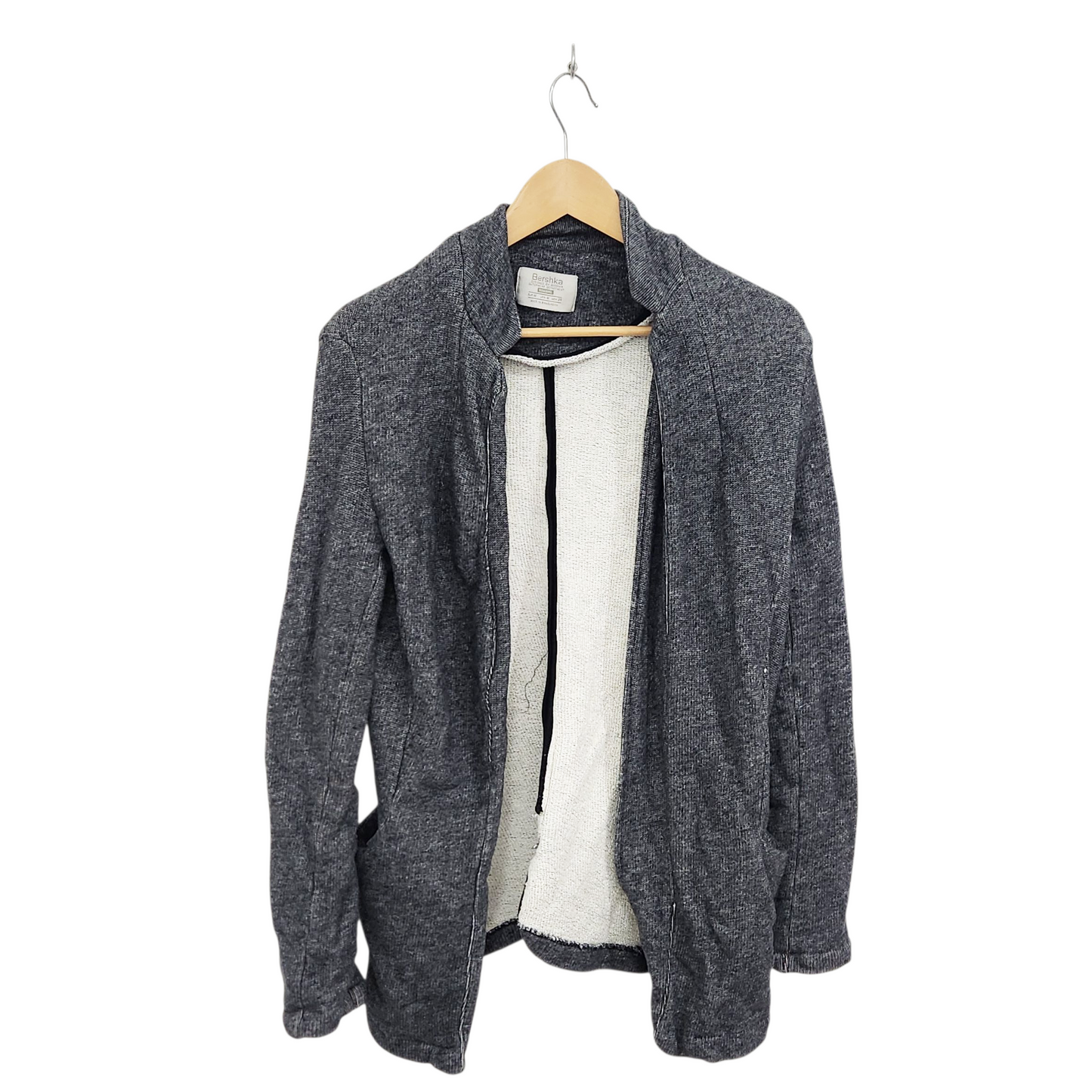 BERSHKA עליונית אפורה לאישה מידה M