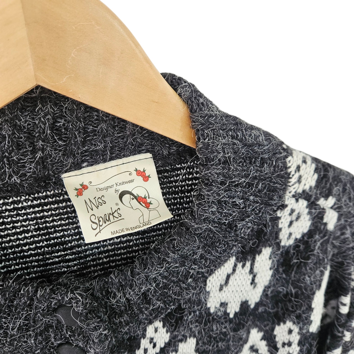 MISS SPARK סוודר וינטג' לאישה מידה L