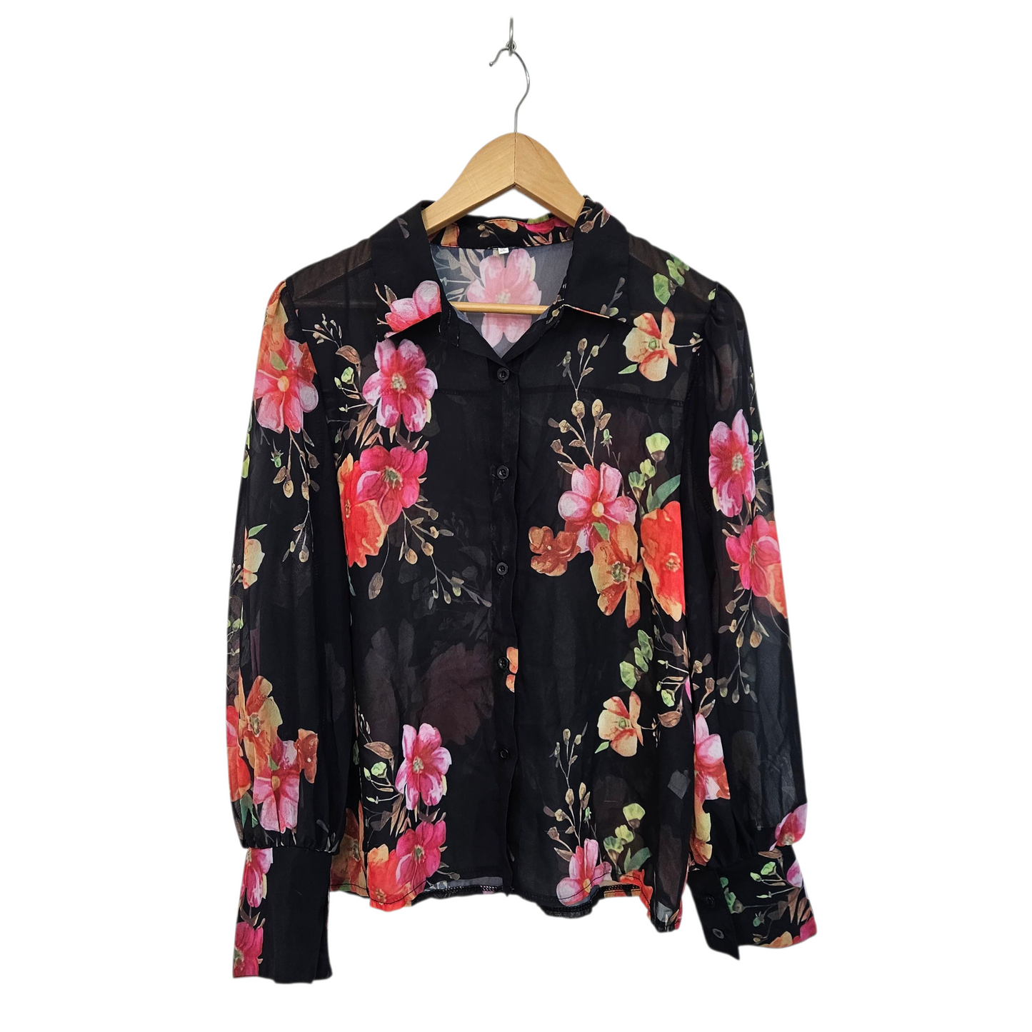 חולצה ארוכה שקופה לאישה מידה XXL