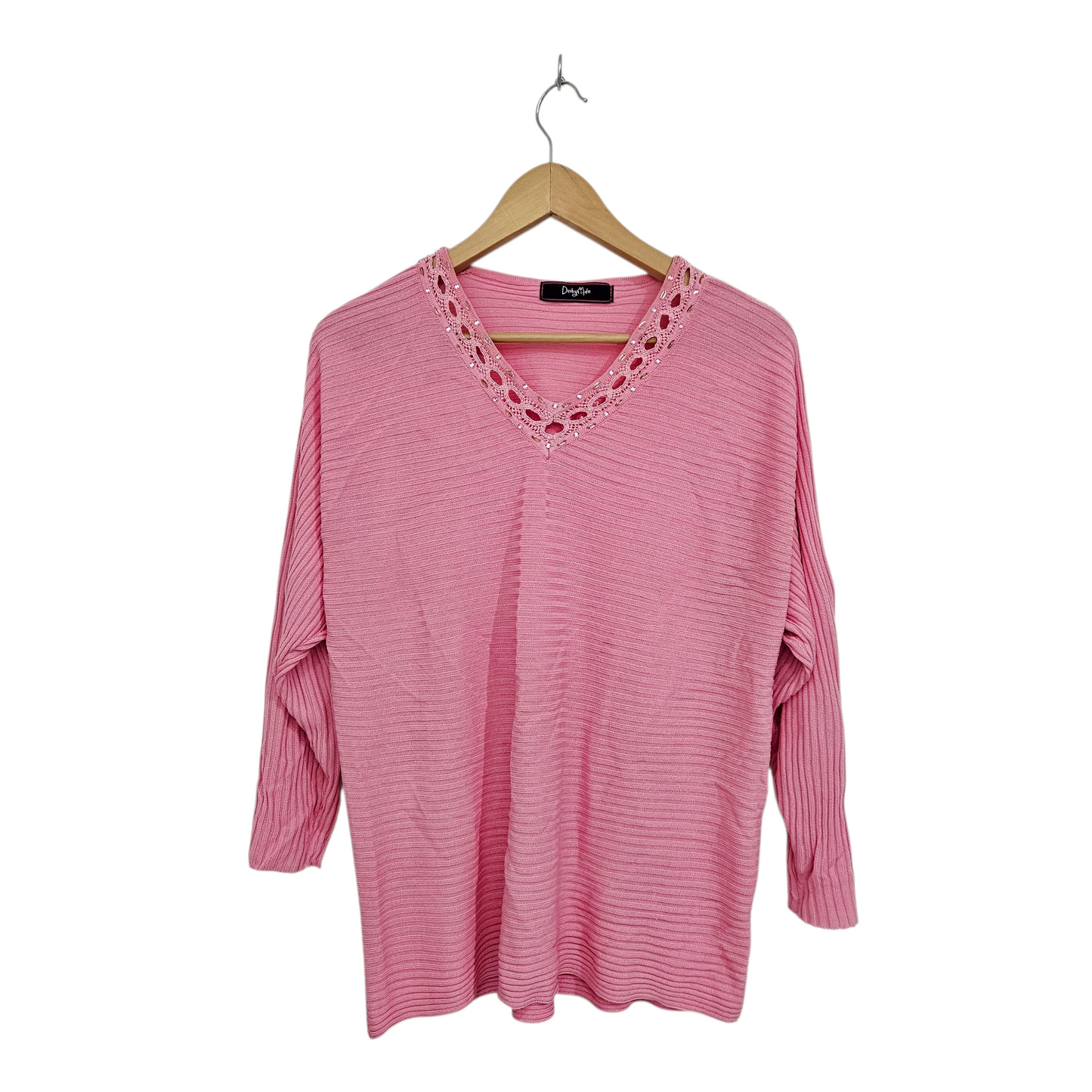 DEIBY MODE חולצה ארוכה דקה וינטג' לאישה מידה XL