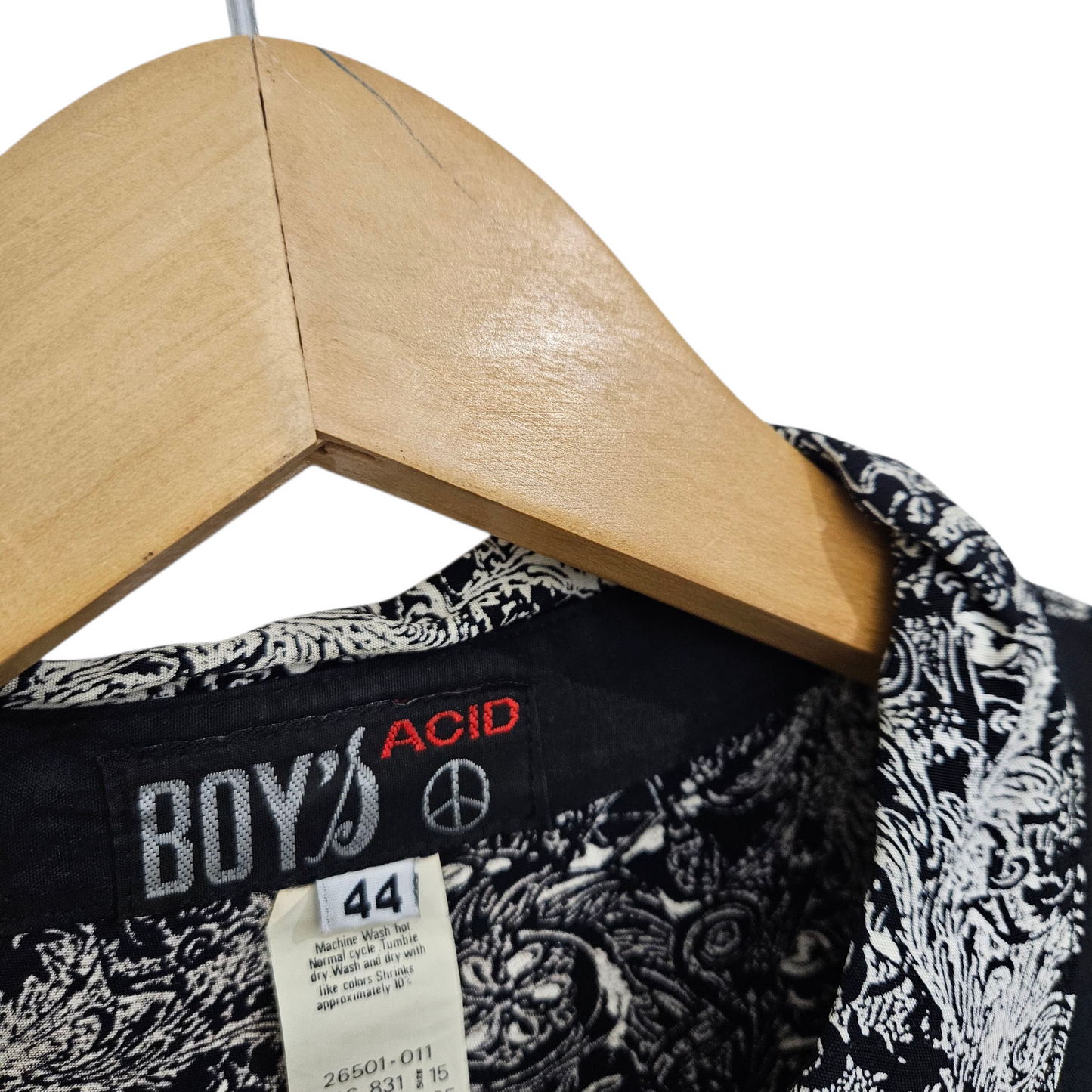 BOTS ACID חולצת וינטג' ארוכה מכופתרת לאישה מידה 44