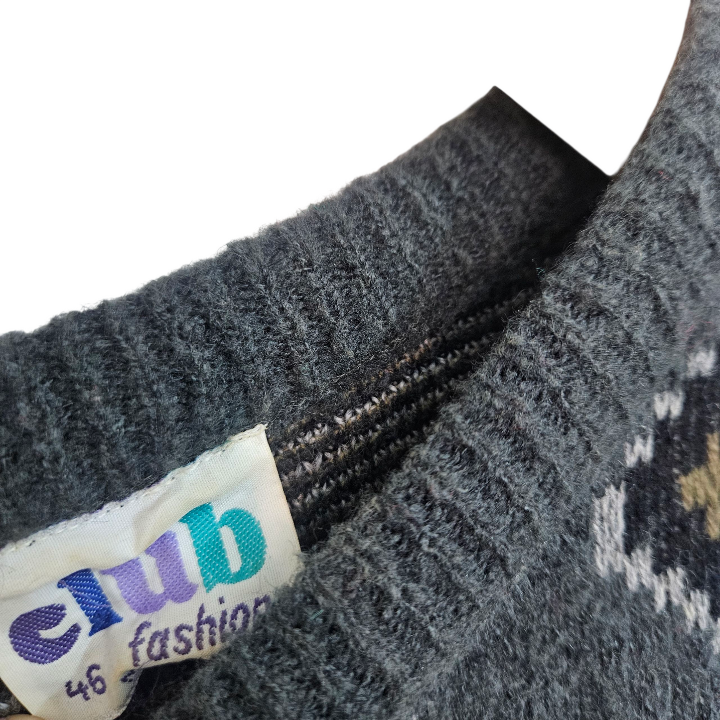 CLUB FASHION סוודר וינטג' לאישה מידה XL