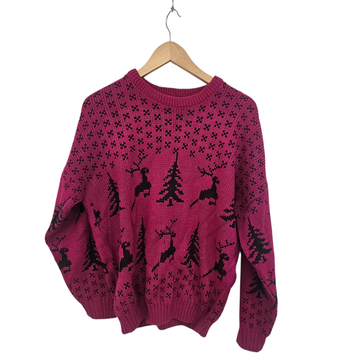 סוודר וינטג' לאישה מידה L