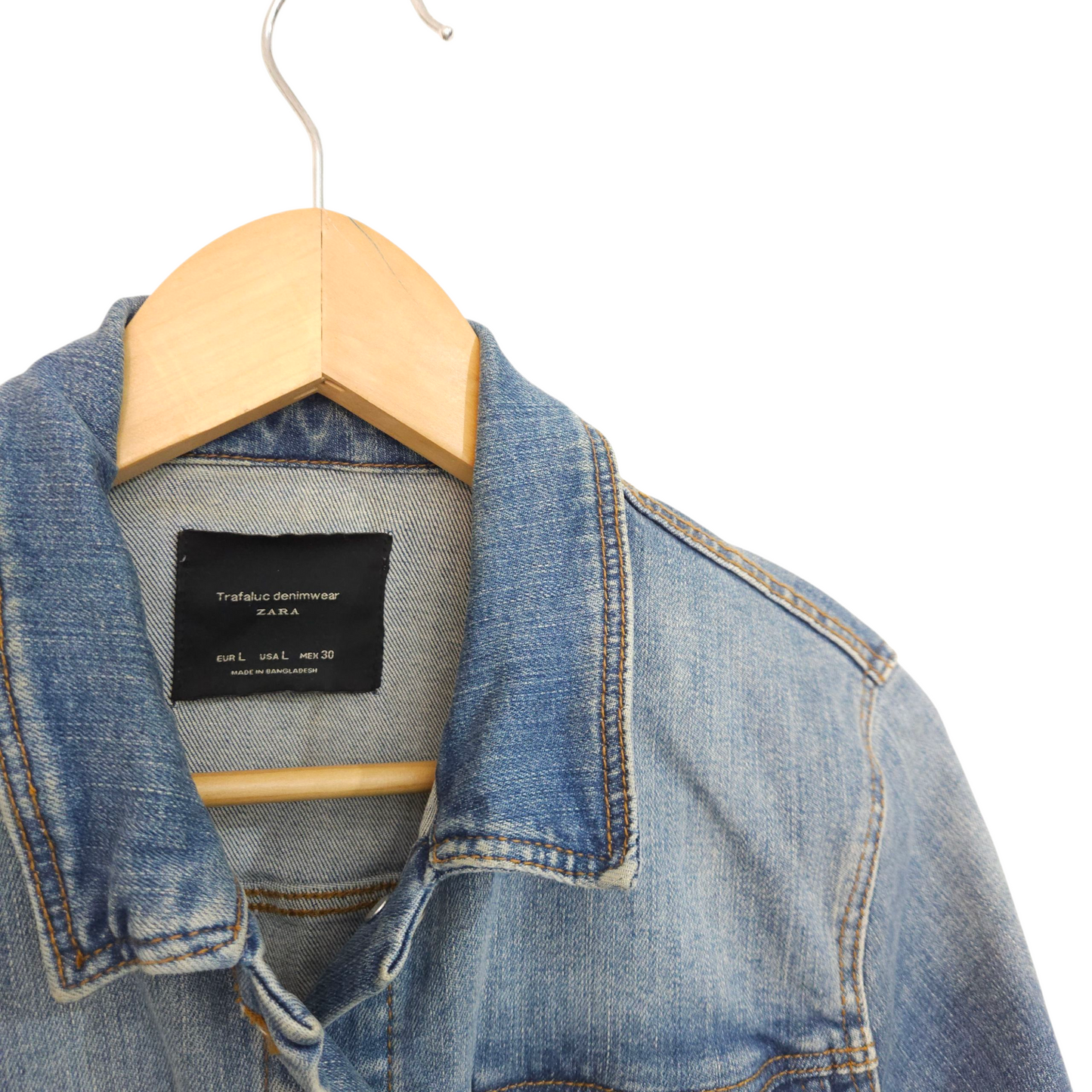 ZARA ג'קט ג'ינס לאישה מידה L