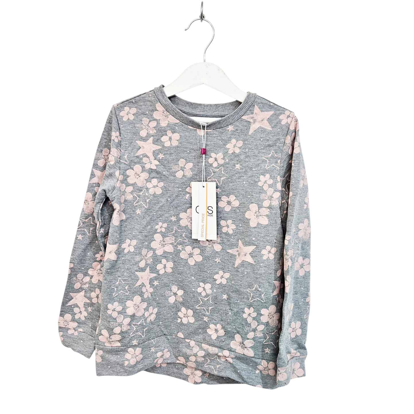 OVS חולצה ארוכה חדשה עם תווית לילדות גיל 7-8