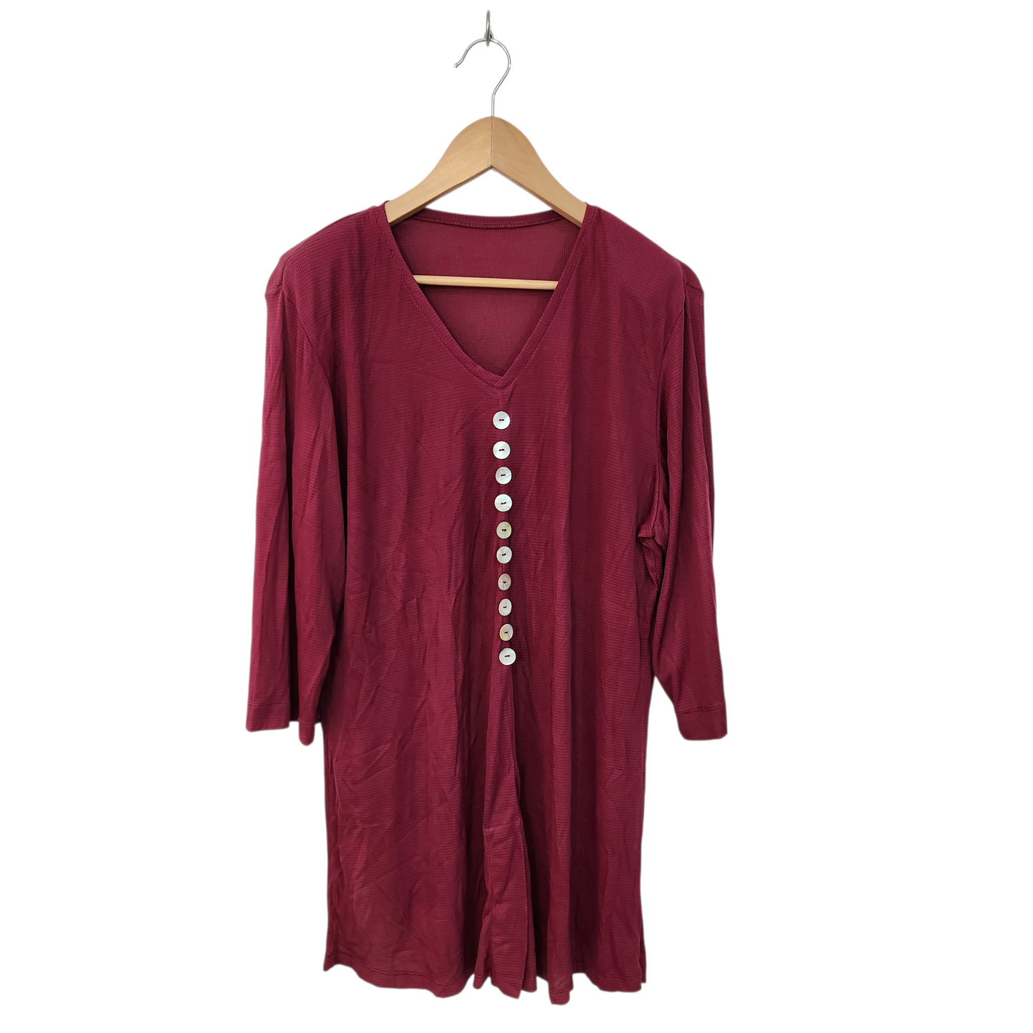 שמלה ארוכה דקה עם כריות כתפיים לאישה מידה L/XL