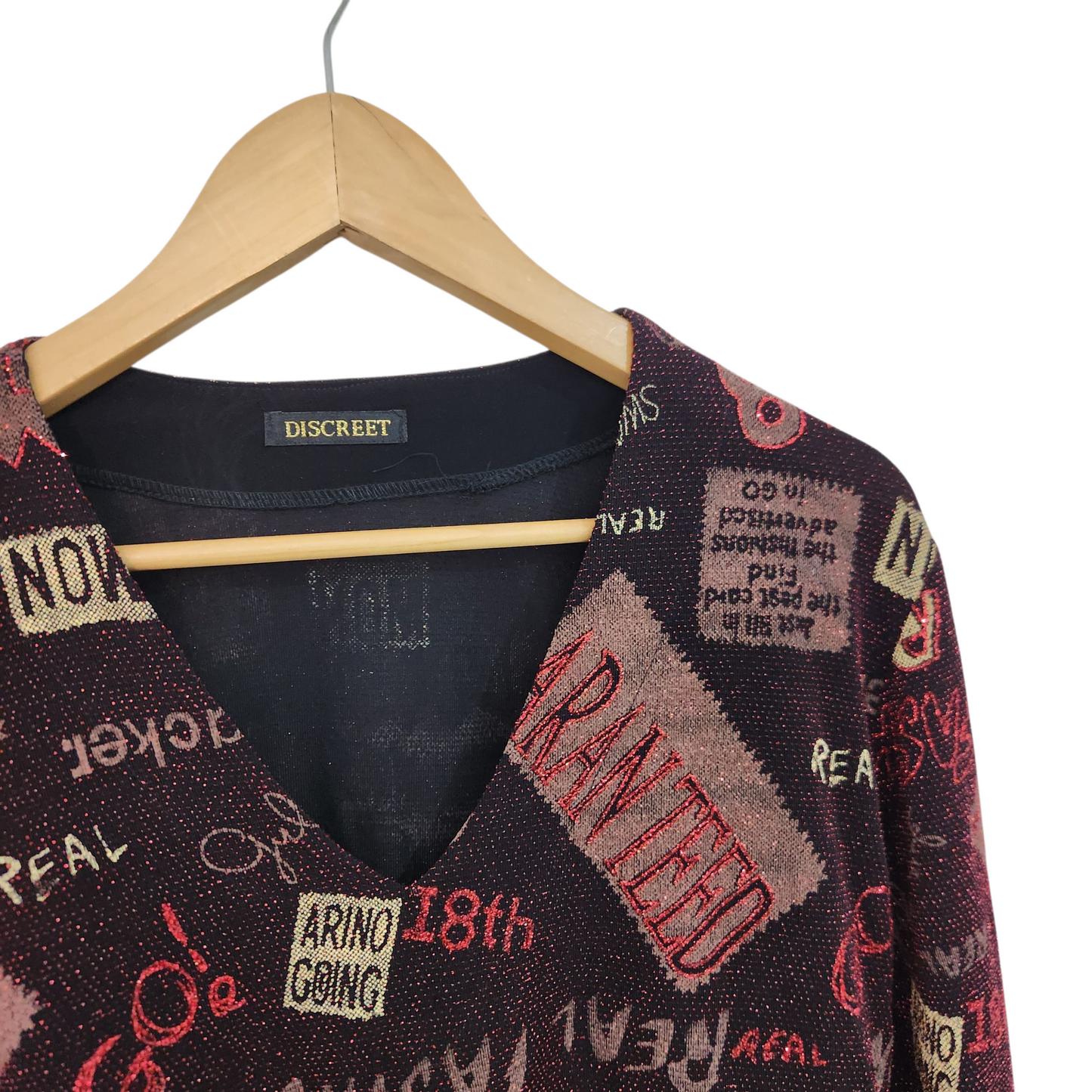 DISCREET חולצה ארוכה דקה לאישה מידה XL