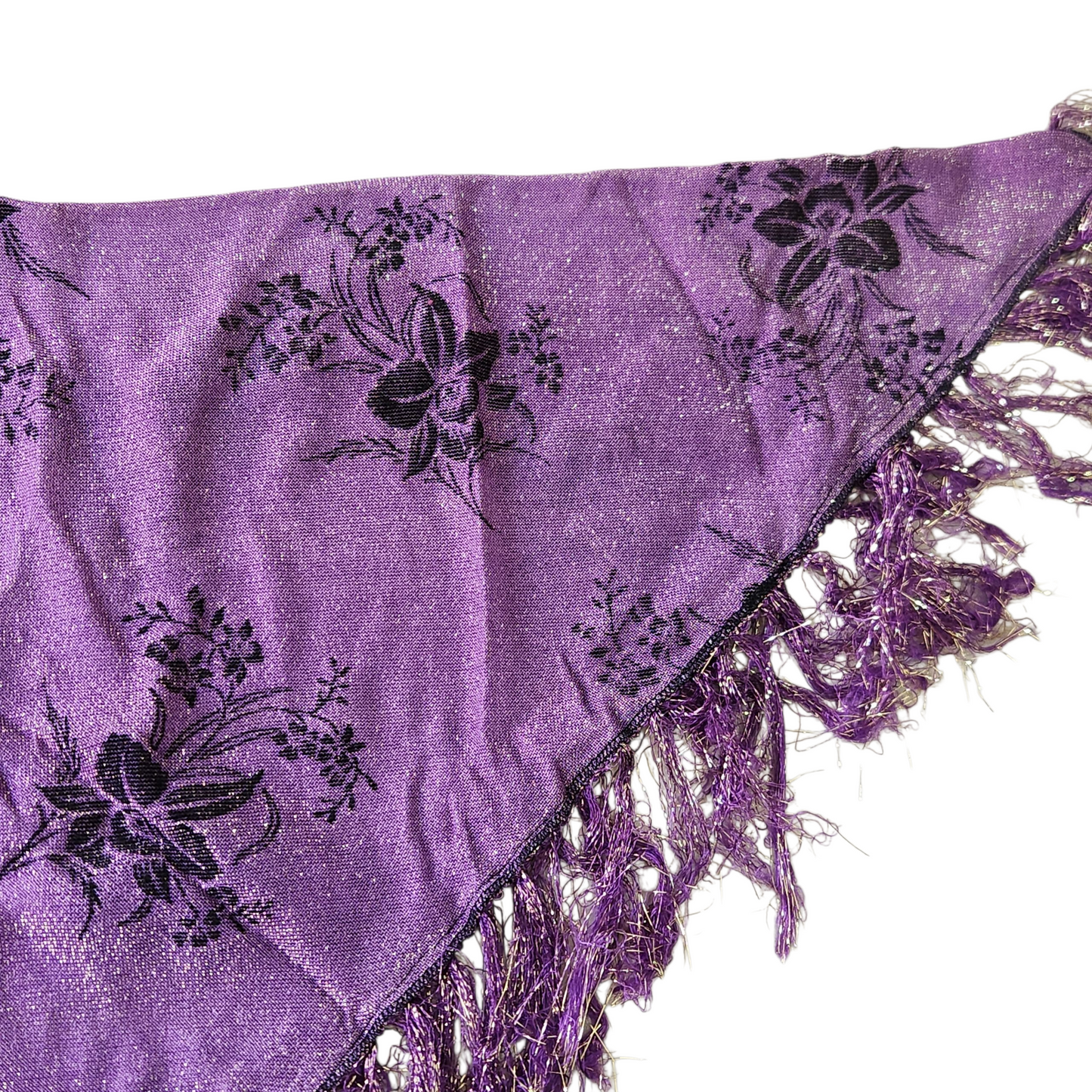 מטפחת סרוגה סגולה