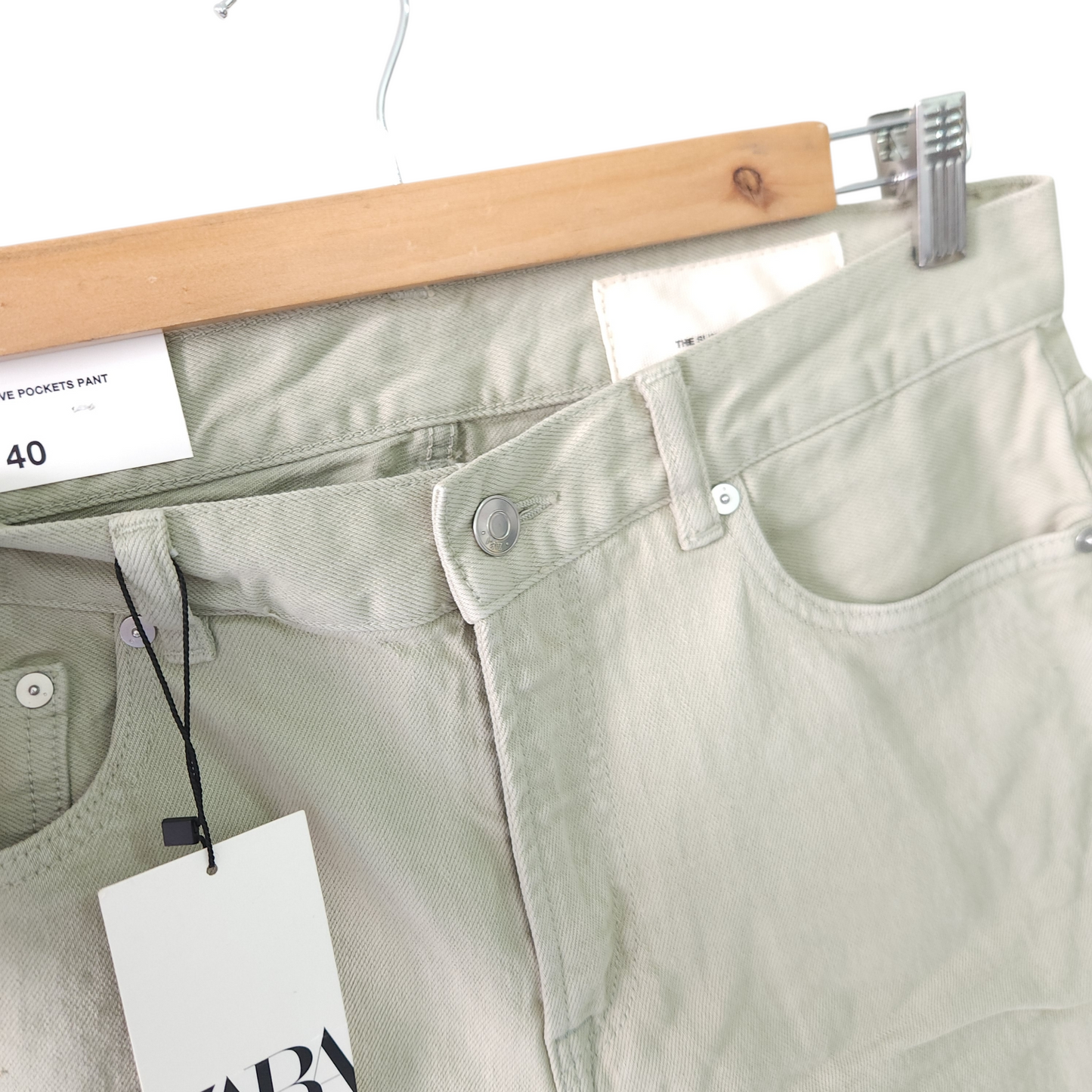 ZARA מכנסיים חדשים עם תווית לאישה מידה 40