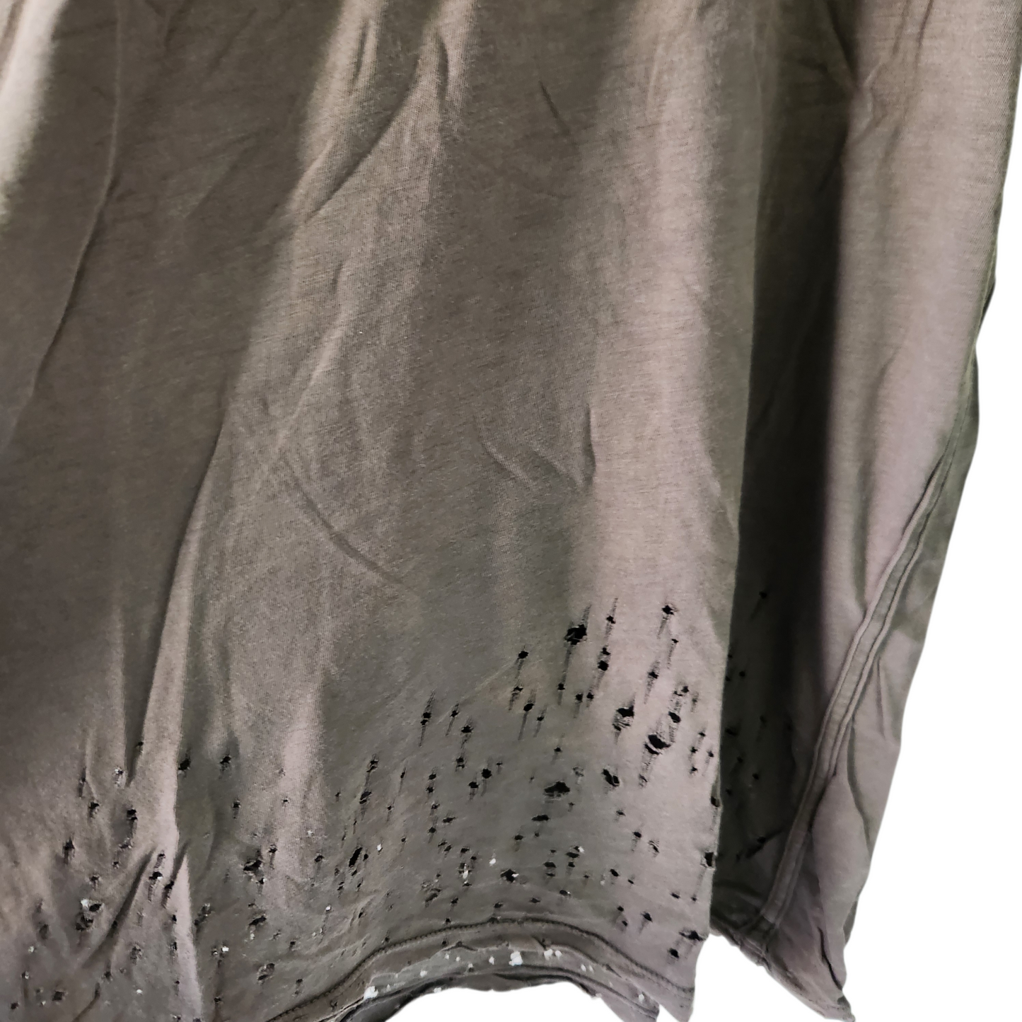 COTTON CITIZEN חולצה קצרה מעוצבת עם קרעים לגבר מידה L