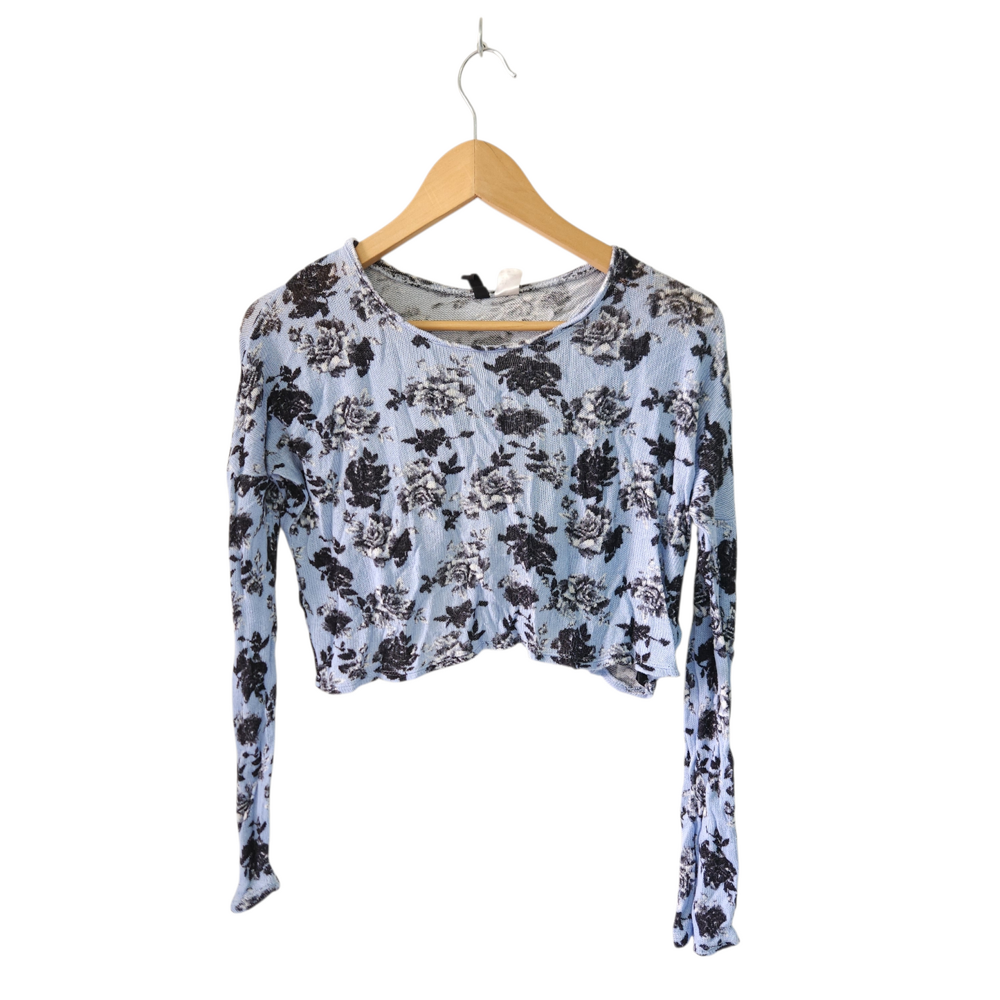 H&M חולצת סריג ארוכה דקה לאישה מידה S