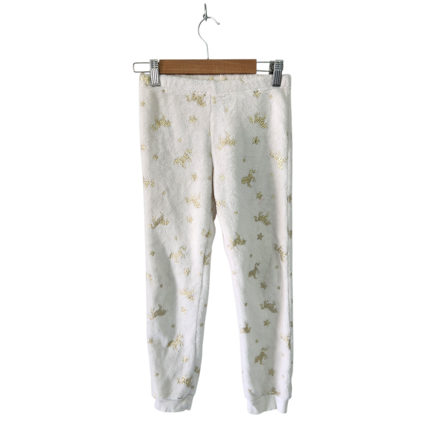 H&M מכנסי פליז פיג'מה לילדות גיל 6-8