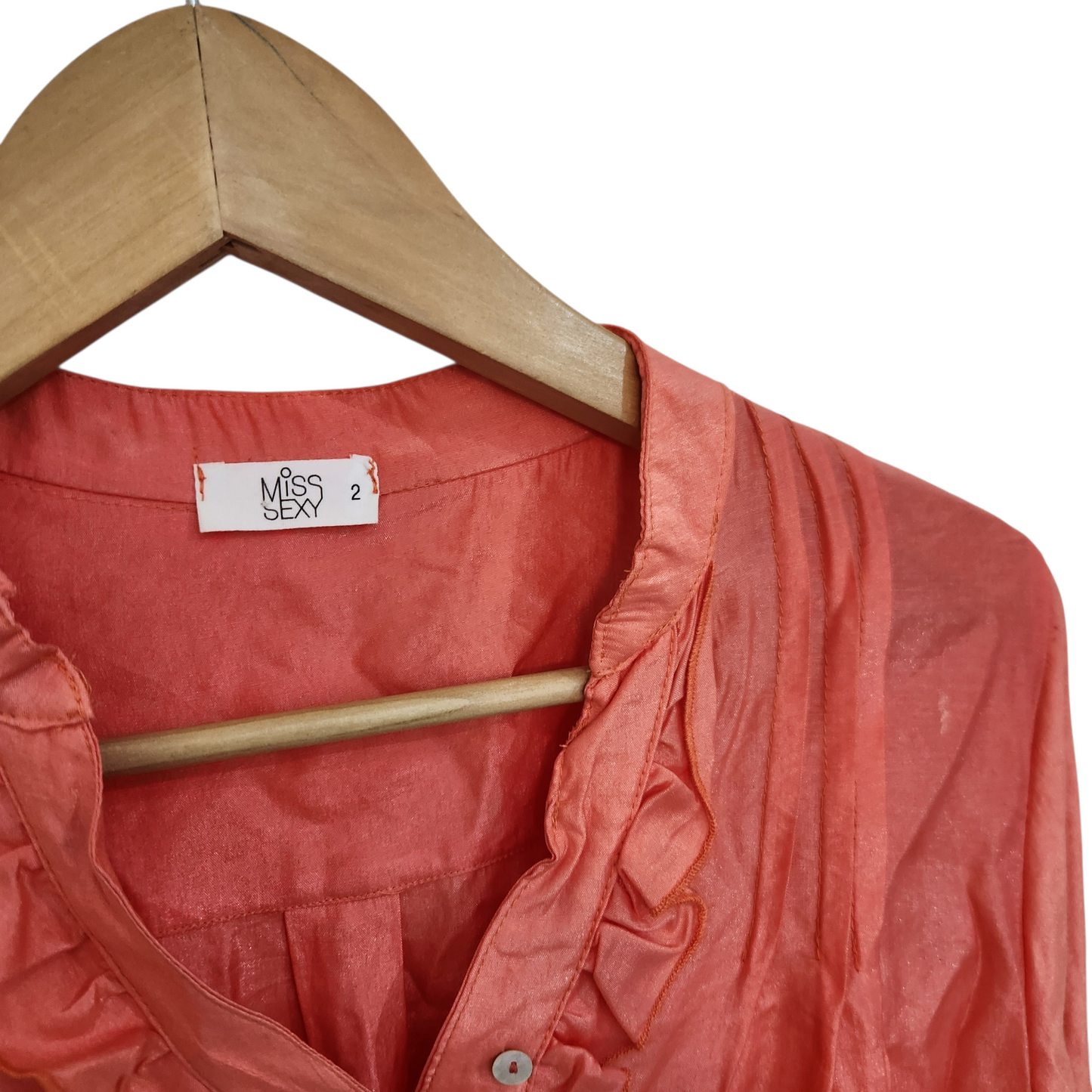 MISS SEXY חולצה ארוכה דקה לאישה מידה M