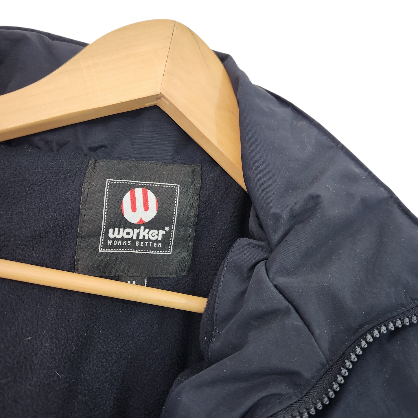 WORKER מעיל חורפי חם עם פנים פליז לגבר מידה M