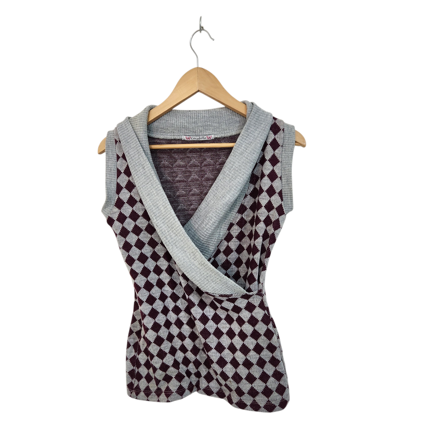 COCABELLA | גופיית סריג בעיצוב גיאומטרי | לאישה מידה M/L