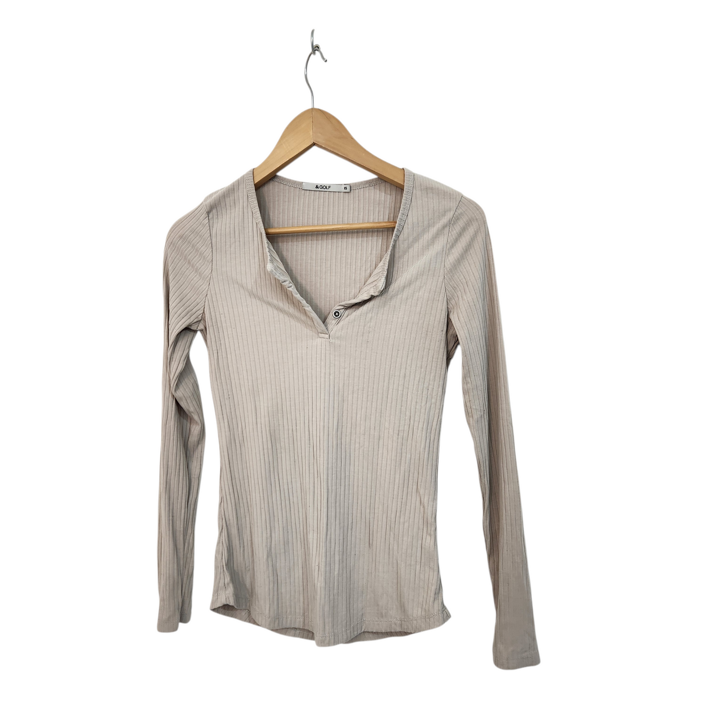 GOLF | חולצה ארוכה דקה צבע בז' | לאישה מידה XS