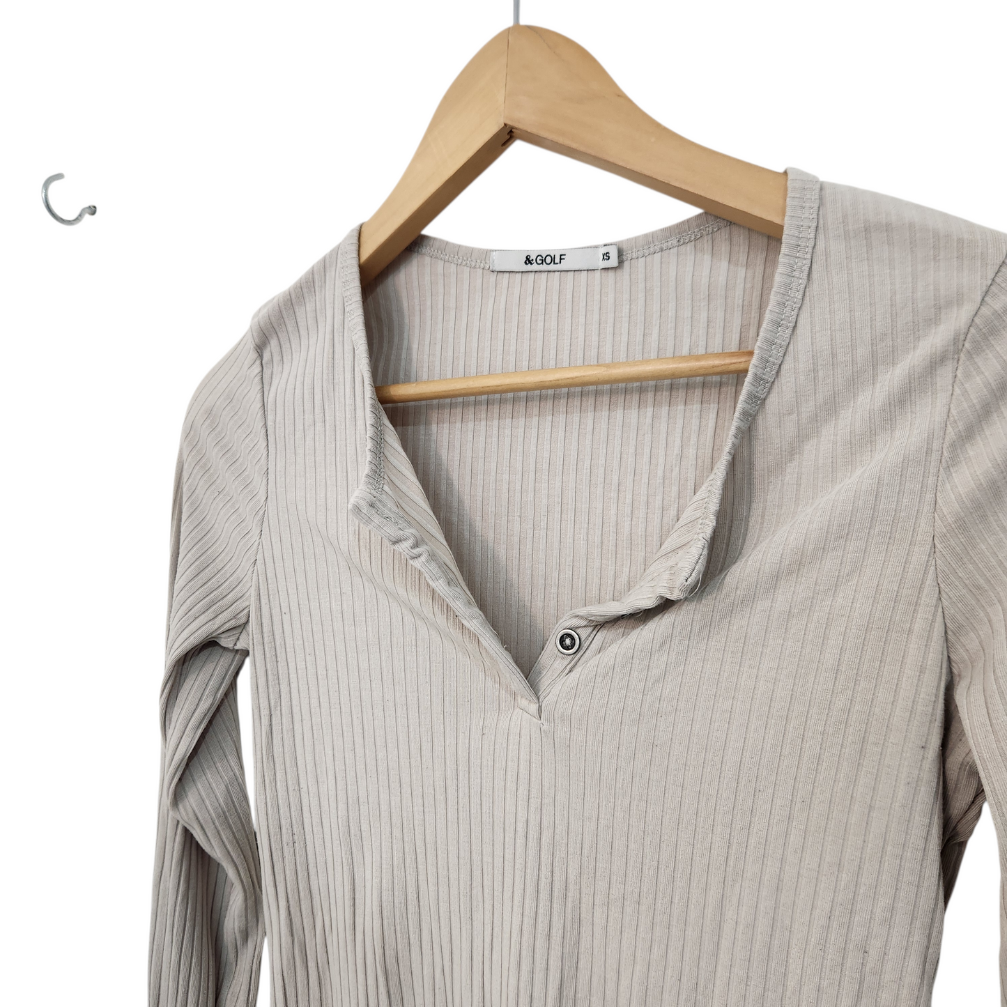 GOLF | חולצה ארוכה דקה צבע בז' | לאישה מידה XS