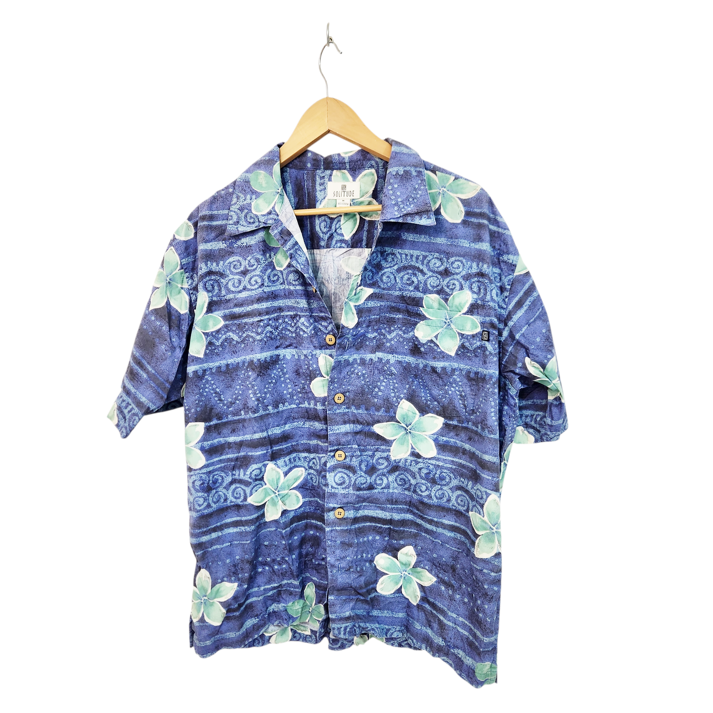 SOLITUDE חולצה קצרה מכופתרת לגבר מידה M