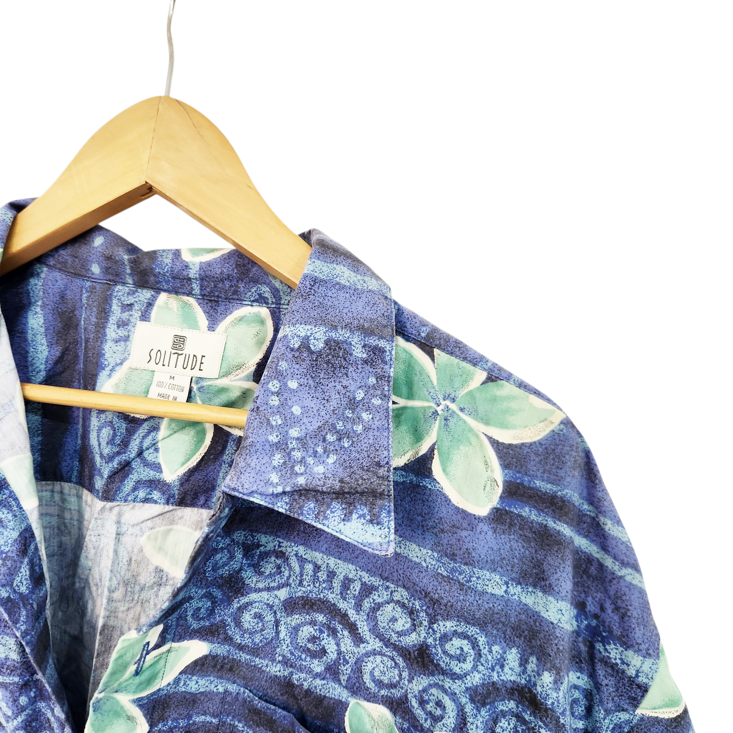 SOLITUDE חולצה קצרה מכופתרת לגבר מידה M