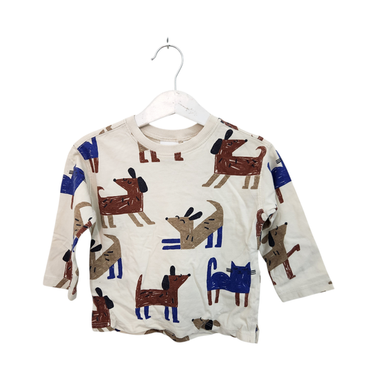 ZARA חולצה ארוכה דקה לילדים גיל 12-18 חודשים