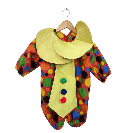 תחפושת ליצן אוברול גיל 2-4