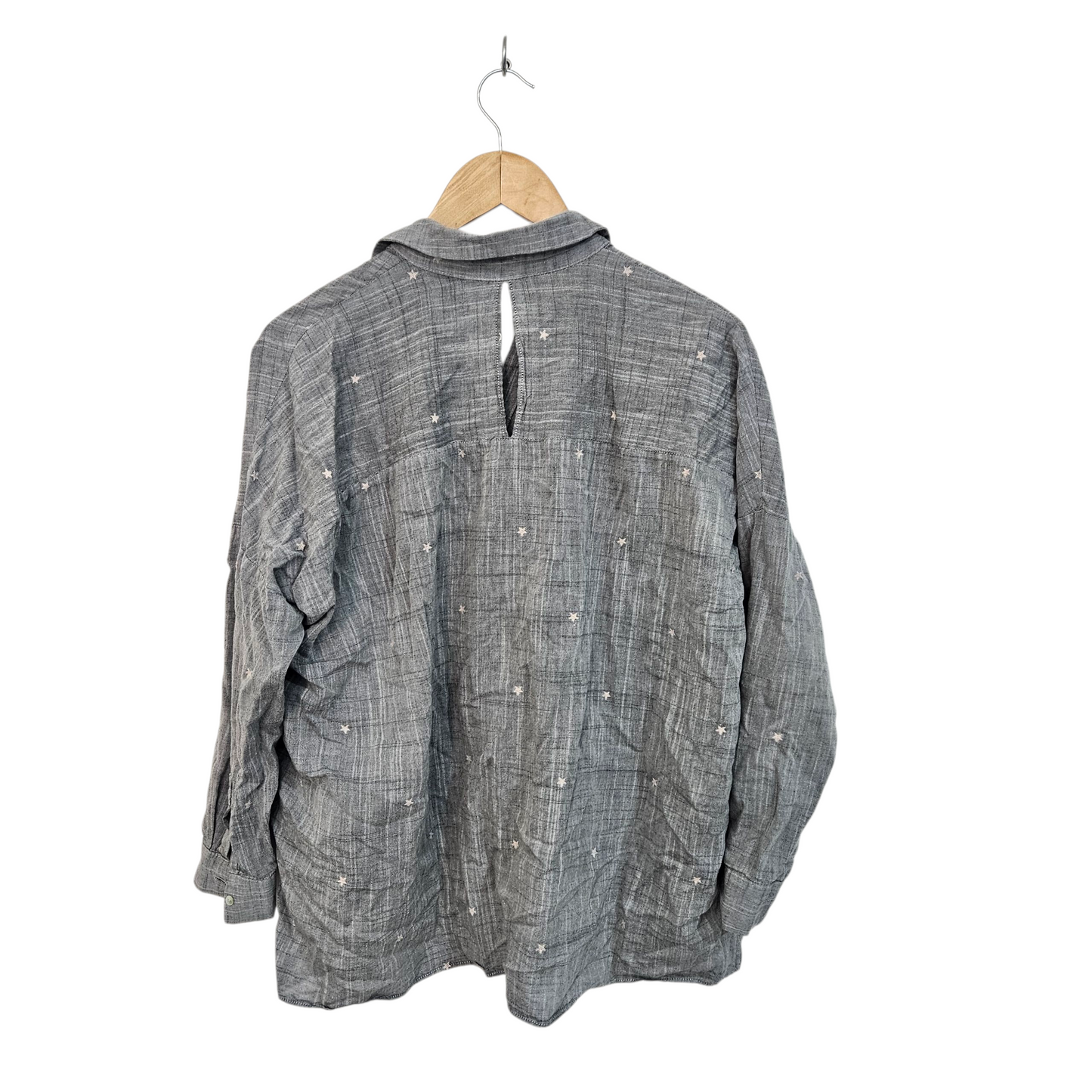 ZARA חולצה דקה אוברסייז מכופתרת לאישה מידה XS