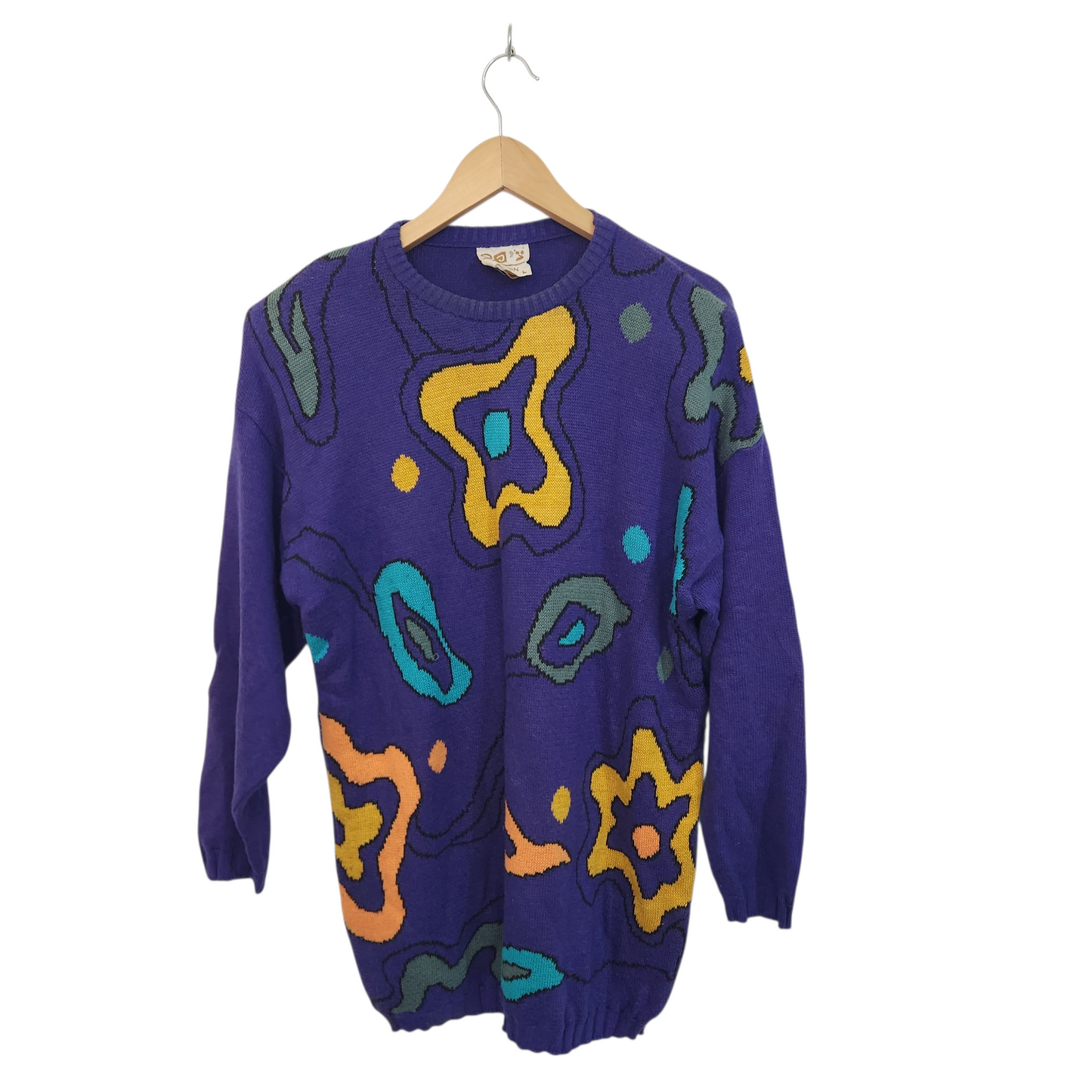 צ'יפס - סוודר וינטג' לאישה מידה L/XL