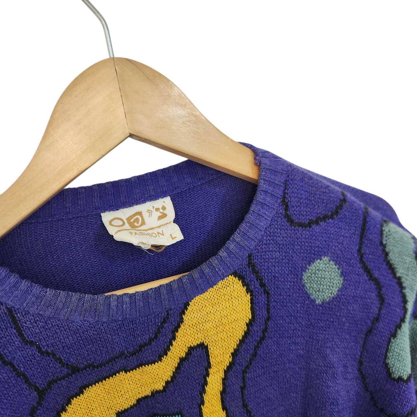 צ'יפס - סוודר וינטג' לאישה מידה L/XL